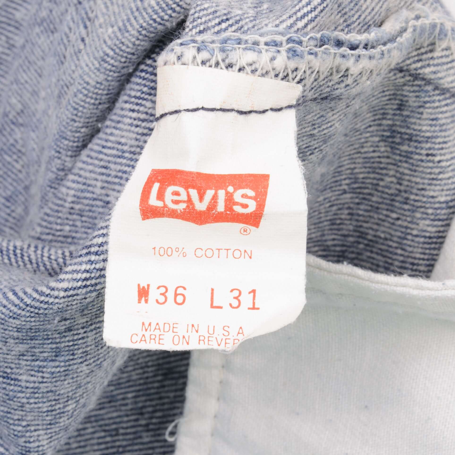 Beautiful Indigo Levis 501 Jeans 1990s Made in USA with Medium Dark Wash Size on tag 36X31 Actual Size 36X29 Back Button #520