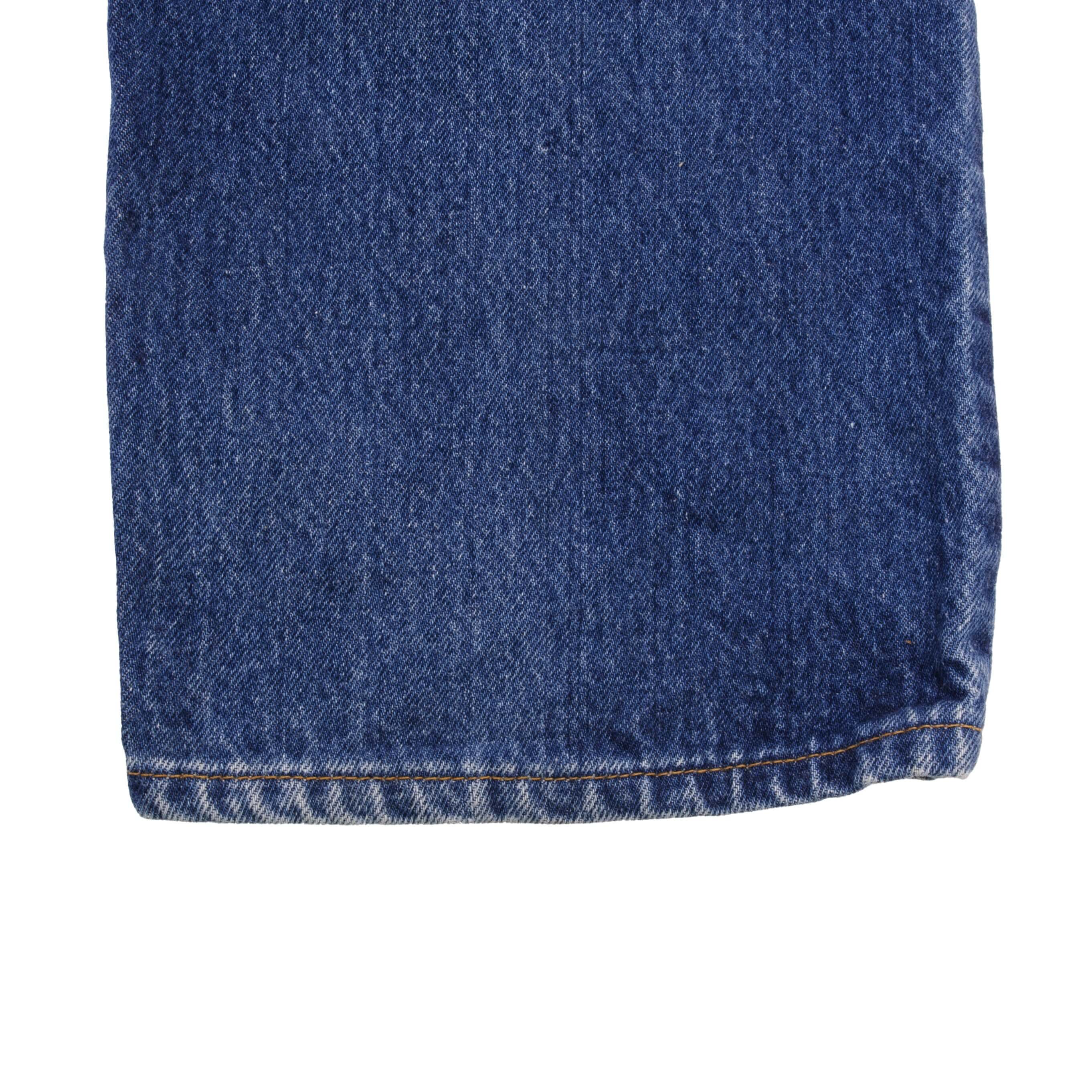 Beautiful Indigo Levis 501 Jeans 1990s Made in USA with Medium Dark Wash Size on tag 38X34 Actual Size 37X32 Back Button #553