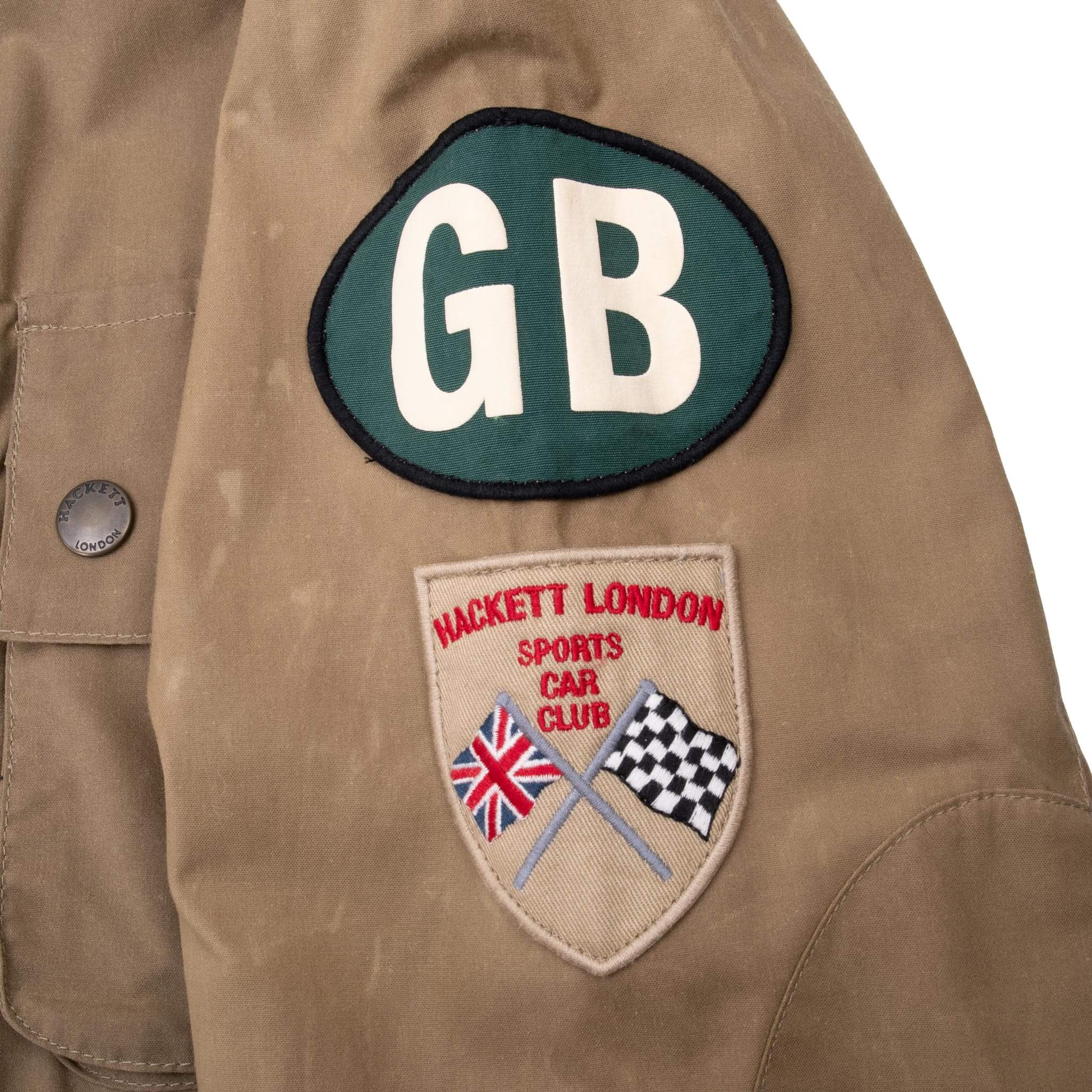 Vintage Hackett Beige Wax Jacket Size XL 1990S Made In England