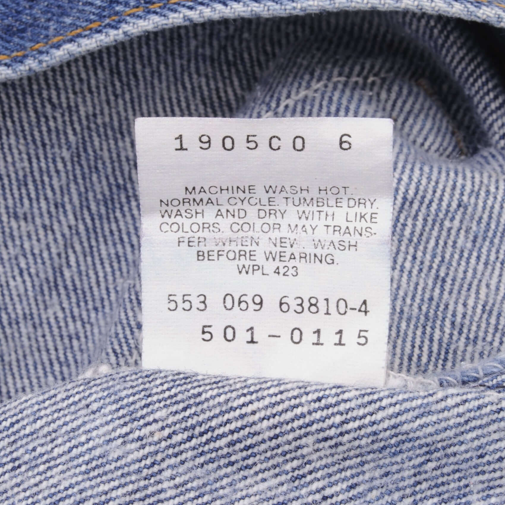 Beautiful Indigo Levis 501 Jeans 1980s Made in USA with Medium Wash. Size on tag 35X30 Actual Size 33X29 Back Button #553