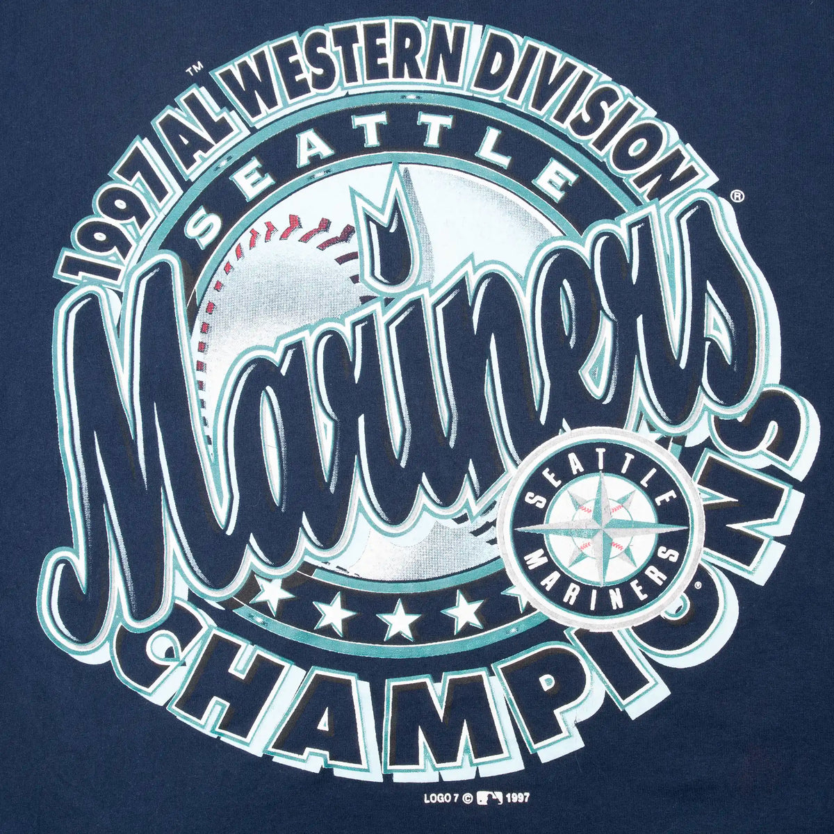 Seattle Mariners 1997 AL Western Division Champions front graphic