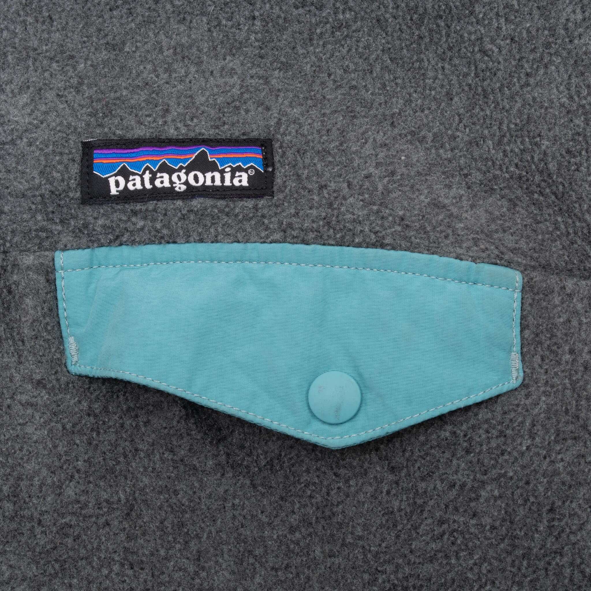 Vintage Patagonia Snap T Synchilla Full Zip Grey Fleece Jacket Size Medium
