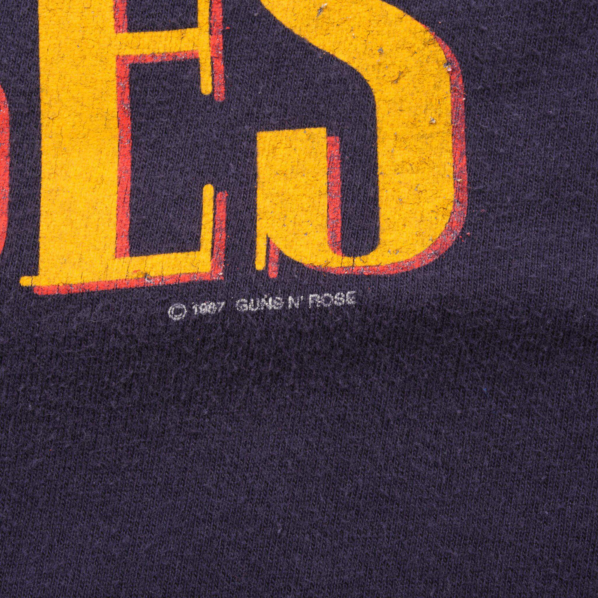 VINTAGE GUNS N ROSES TEE SHIRT 1987 SIZE XL