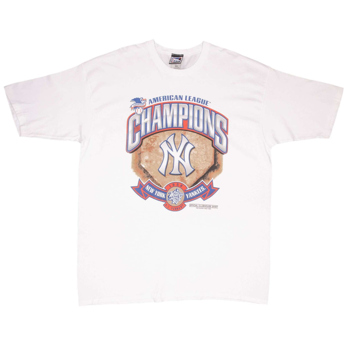 Vintage Mlb New York Yankees American League Champions 1998 Tee Shirt Size 2XL