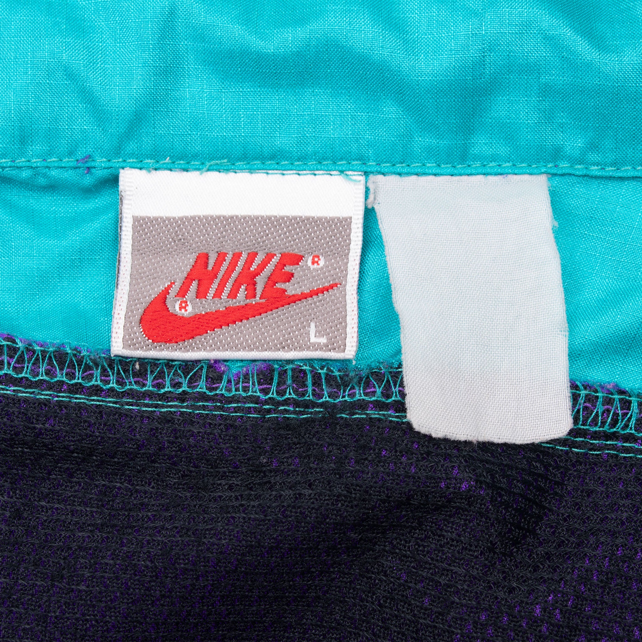 Vintage Nike Swoosh Purple Neon Windbreaker Jacket Late 1980S Size Large