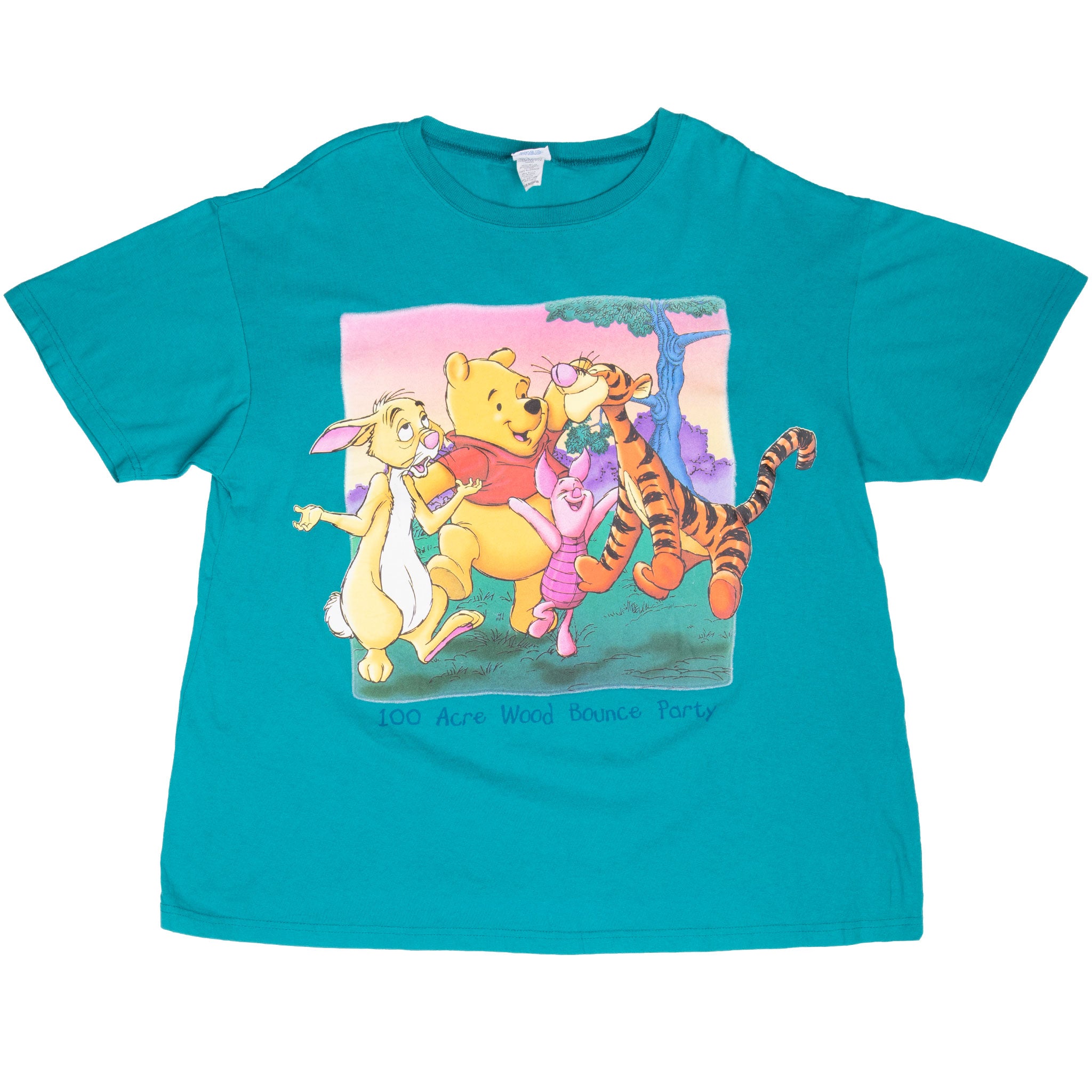 Vintage Winnie The Pooh 100 Acre Wood Bounce Party 1990S Tee Shirt Size Medium Made In Usa