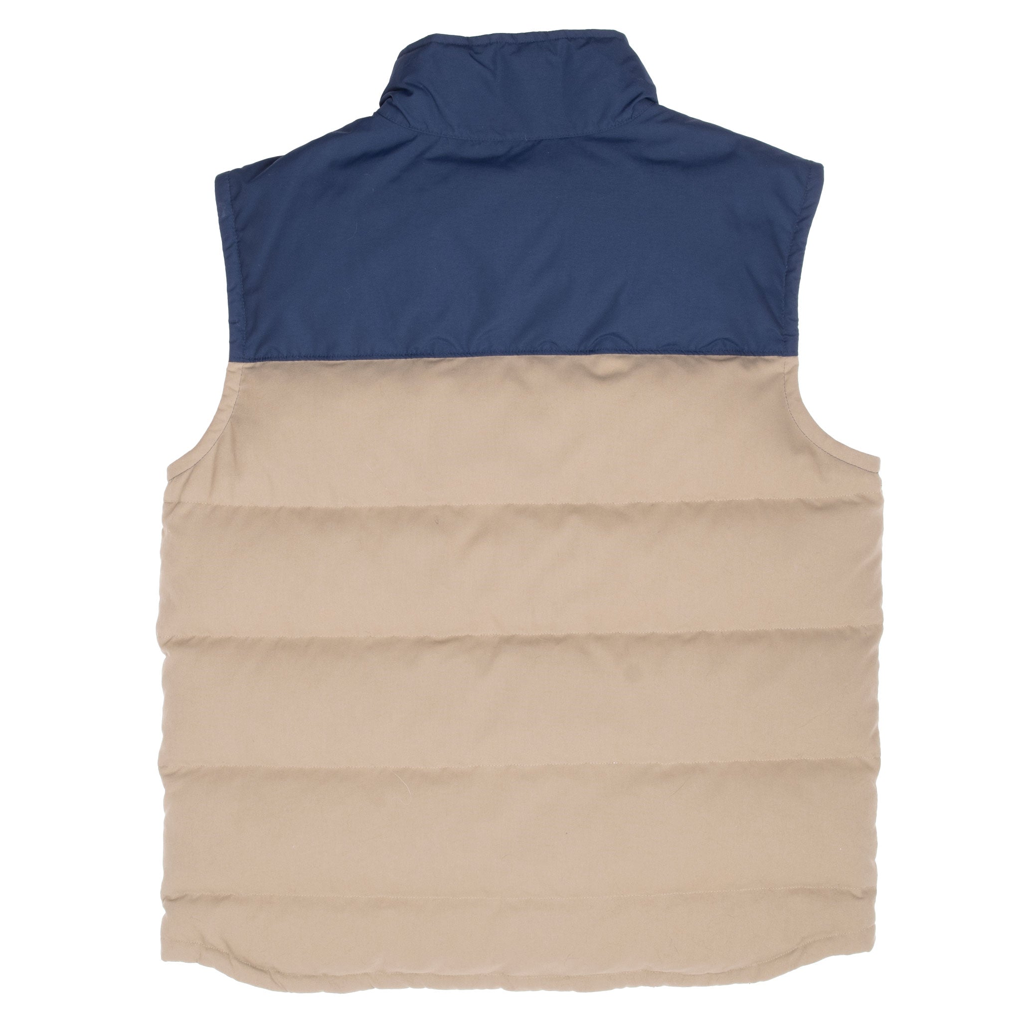 Vintage Patagonia Bivy Down Vest Blue And Beige Jacket Size Large