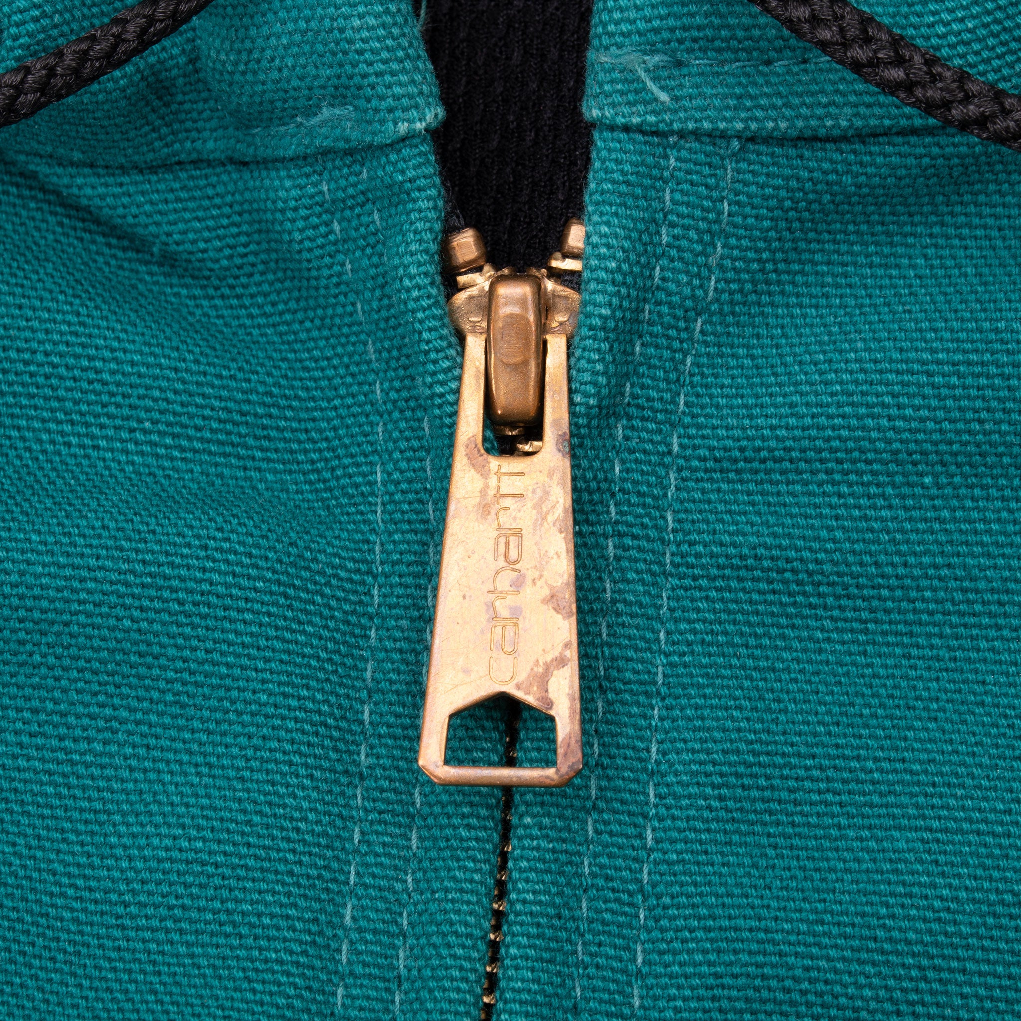 Vintage Carhartt Aqua Hooded Active Jacket J03Aqu 1990S Size Medium Made In Usa