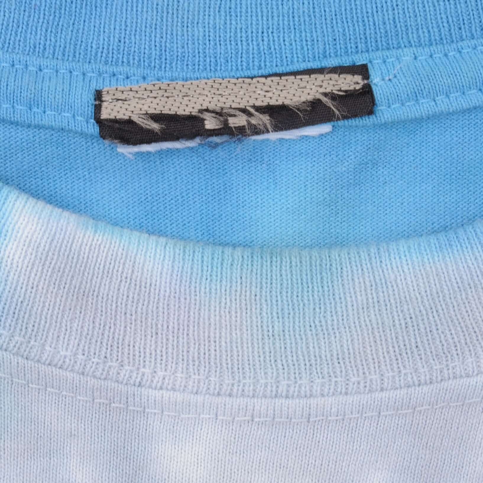 Vintage Tie Dye Led Zeppelin Liquid Blue Tee Shirt 1990S Size Large