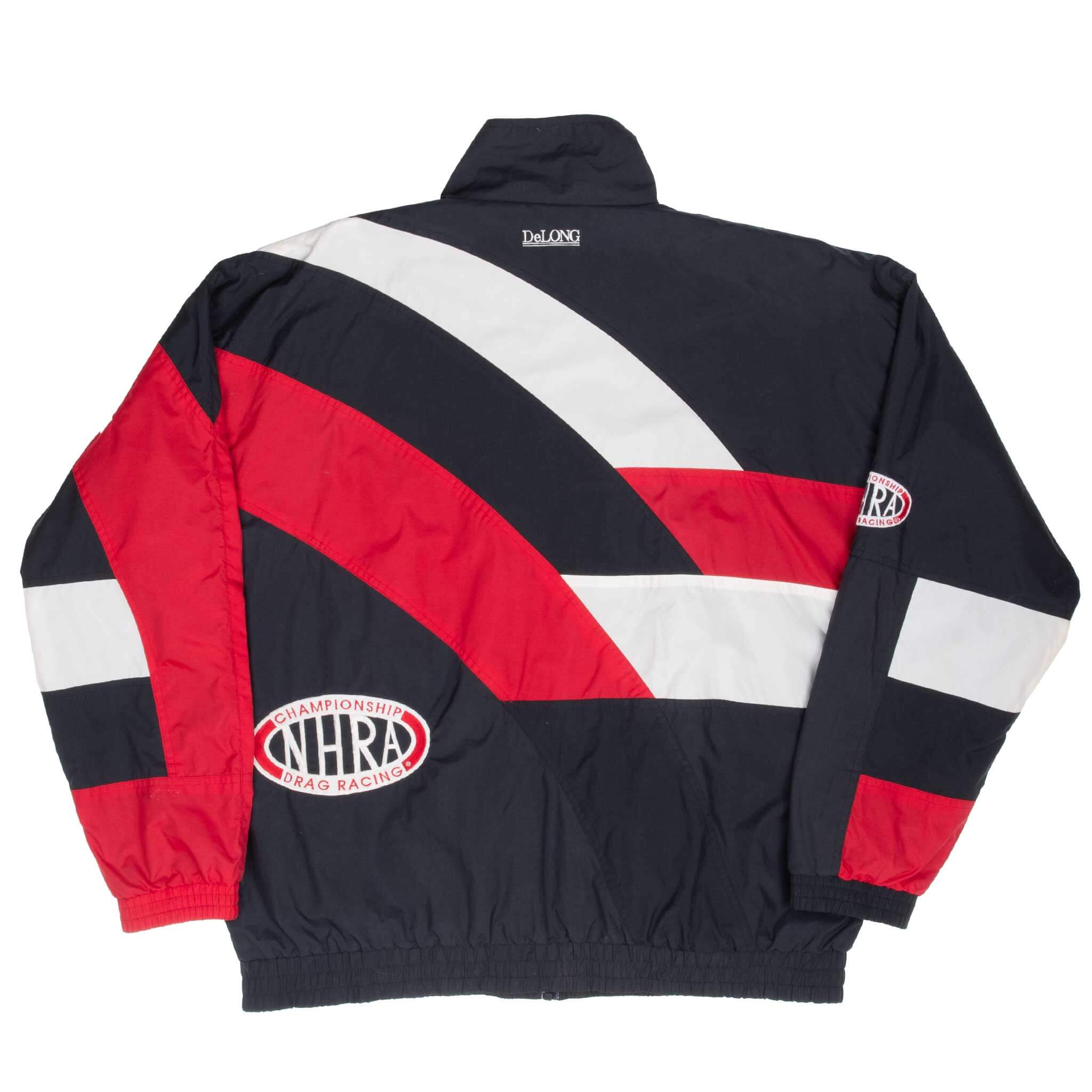Vintage Nhra Racing De Long Windbreaker Jacket 1990S Size XL