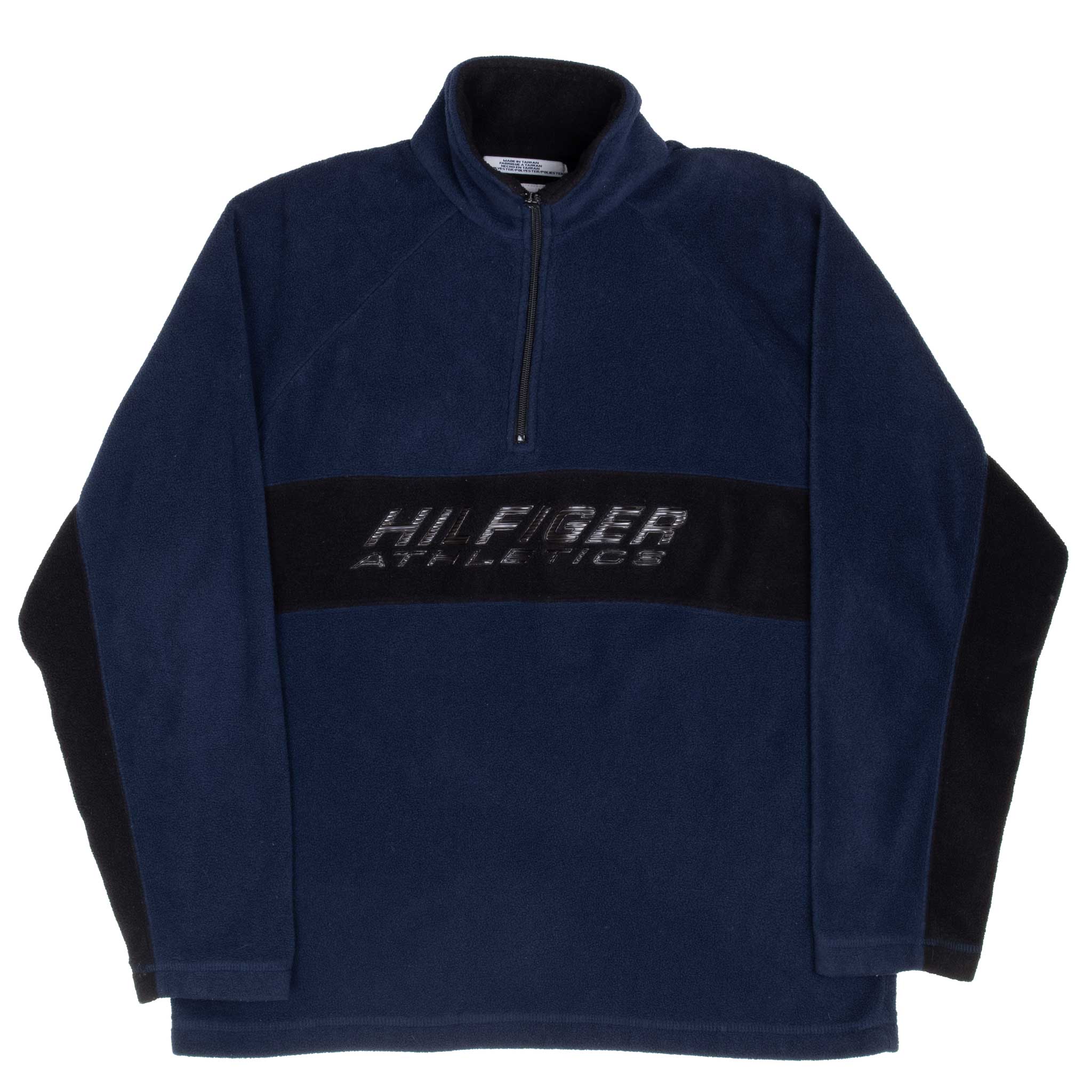 Vintage Tommy Hilfiger Athletics Quarter Zip Fleece Jacket 1990S Size Small