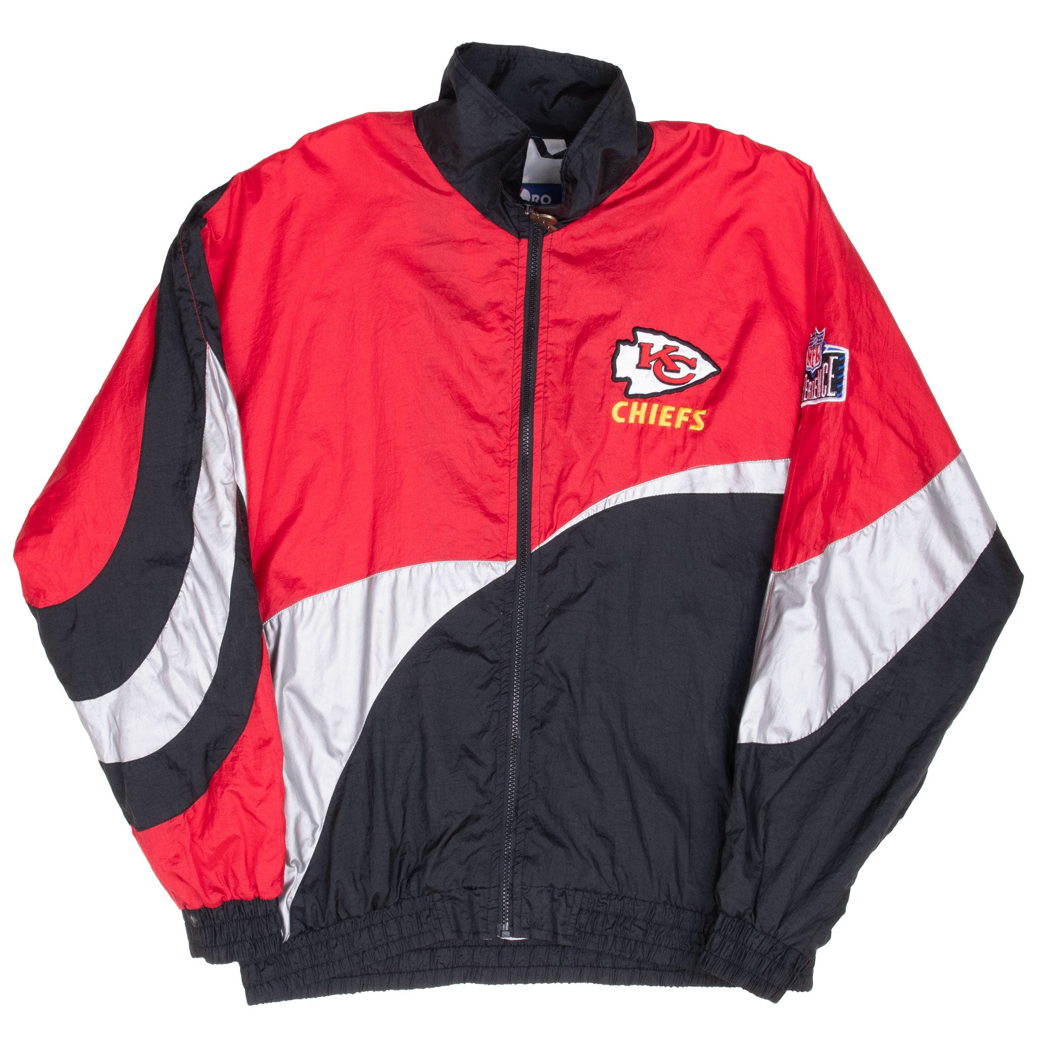 Vintage Nfl Kansas City Chiefs Pro Player Windbreaker Jacket 1990S Size Large