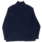 Vintage Polo Ralph Lauren Navy Blue Quarter 1/4 Zip Sweater 1990S Size 2XL