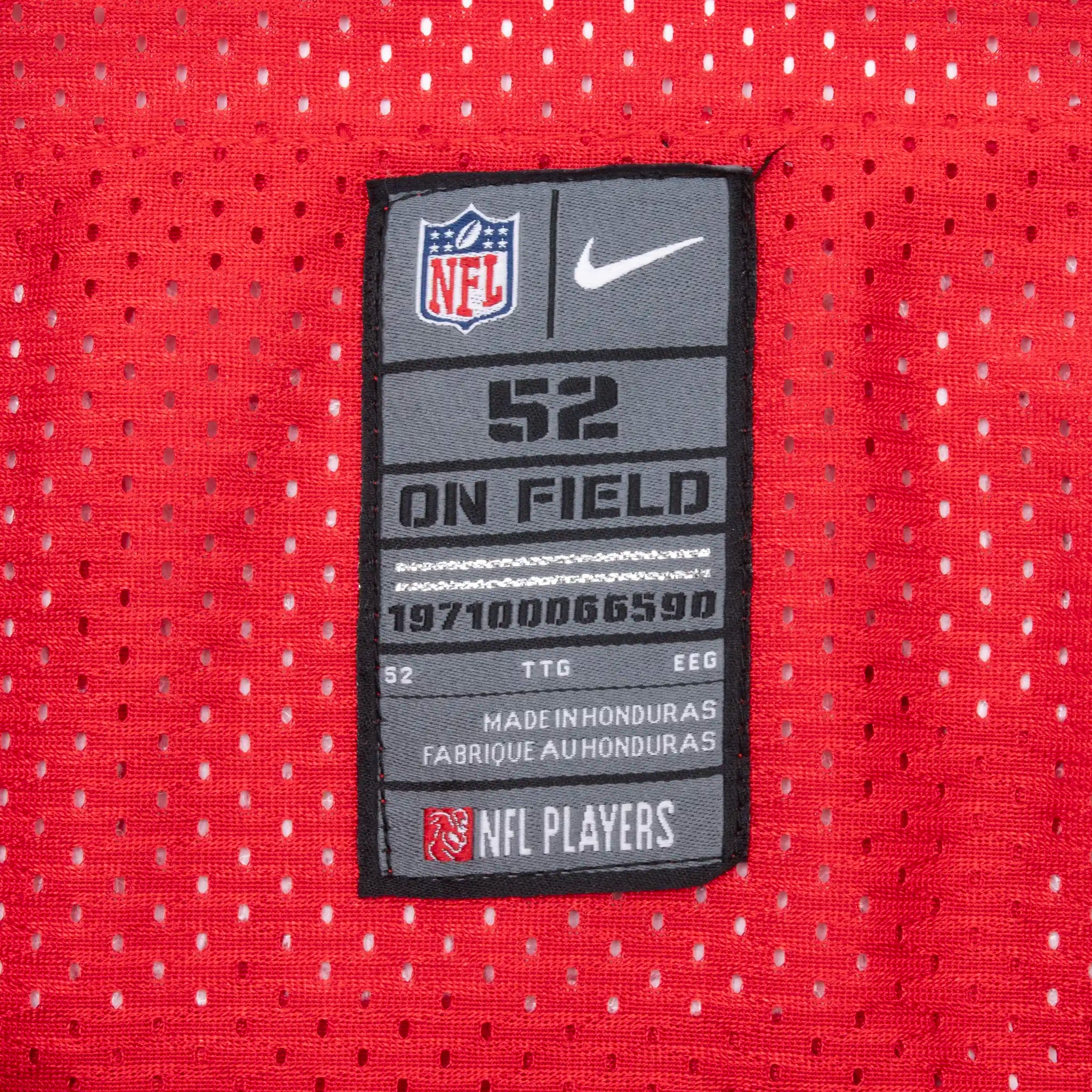 VINTAGE NIKE NFL SAN FRANCISCO 49ERS KAEPERNICK #7 JERSEY 2000S SIZE 52