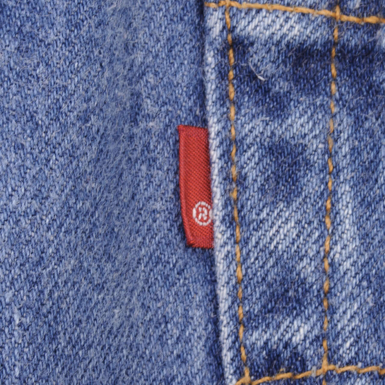 Beautiful Indigo Levis 501 Jeans 1990s Made in USA with Medium Wash Size on tag 33X33 Actual Size 33X34 Back Button #532