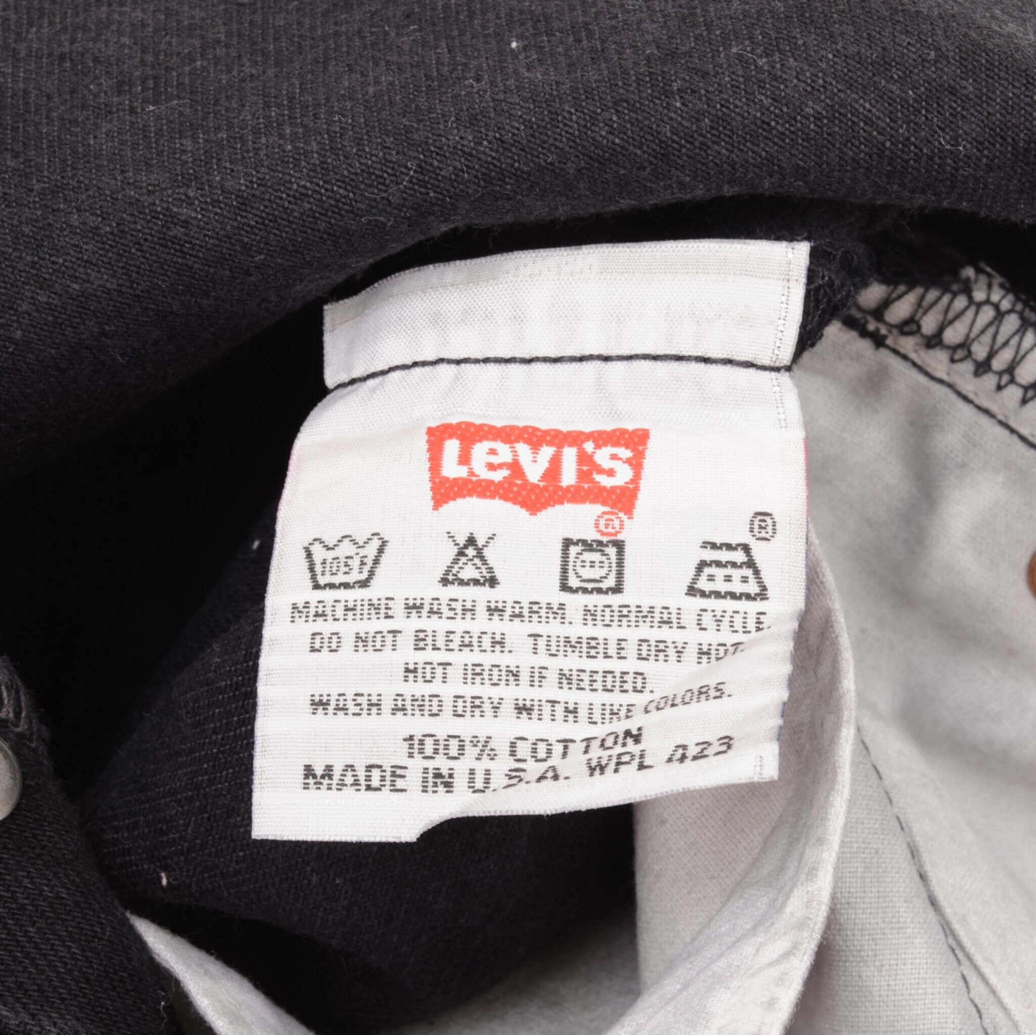 Beautiful Black Levis 501 Jeans 1990s Made in USA Size on tag 33X30 Actual Size 33X30 Back Button #501