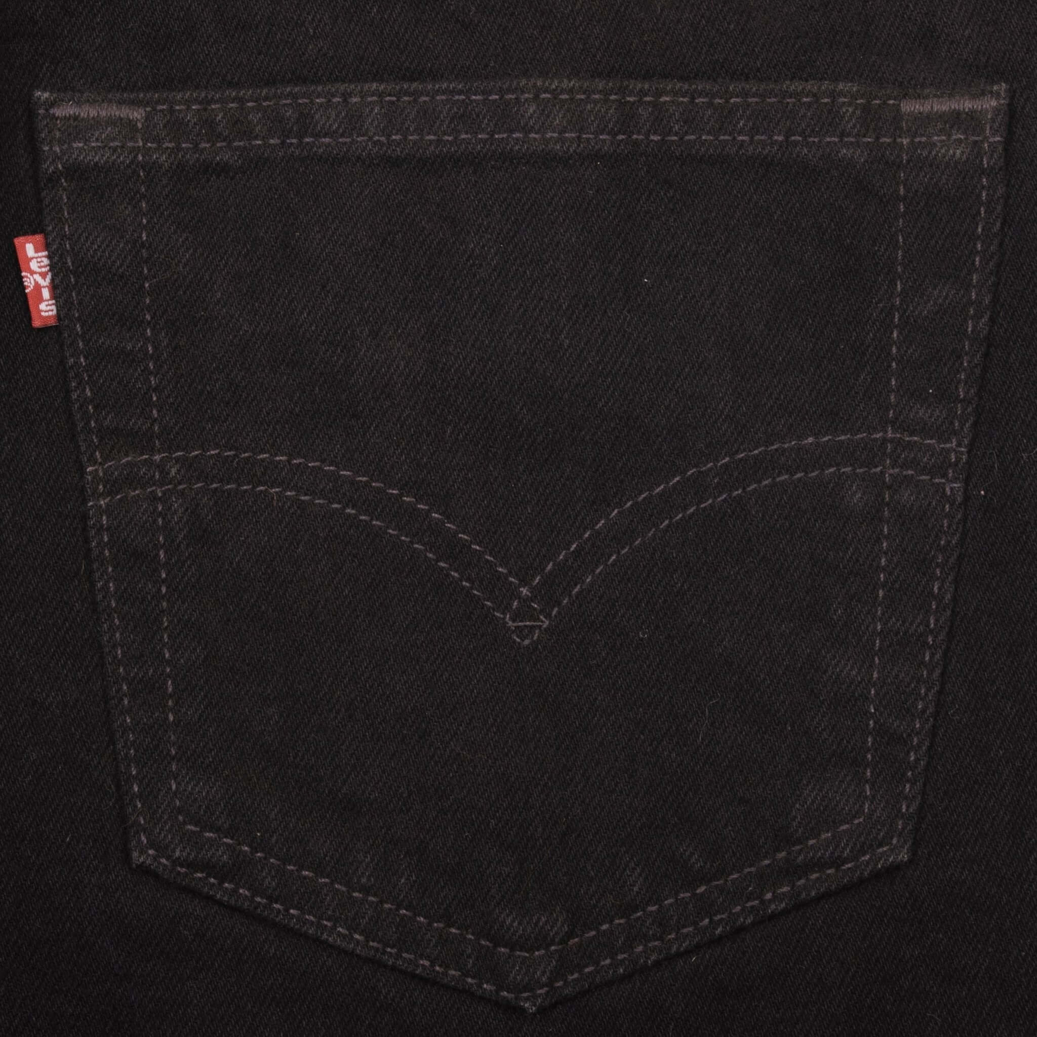 Beautiful Black Levis 501 Jeans 1990s Made in USA Size on tag 33X30 Actual Size 33X30 Back Button #501
