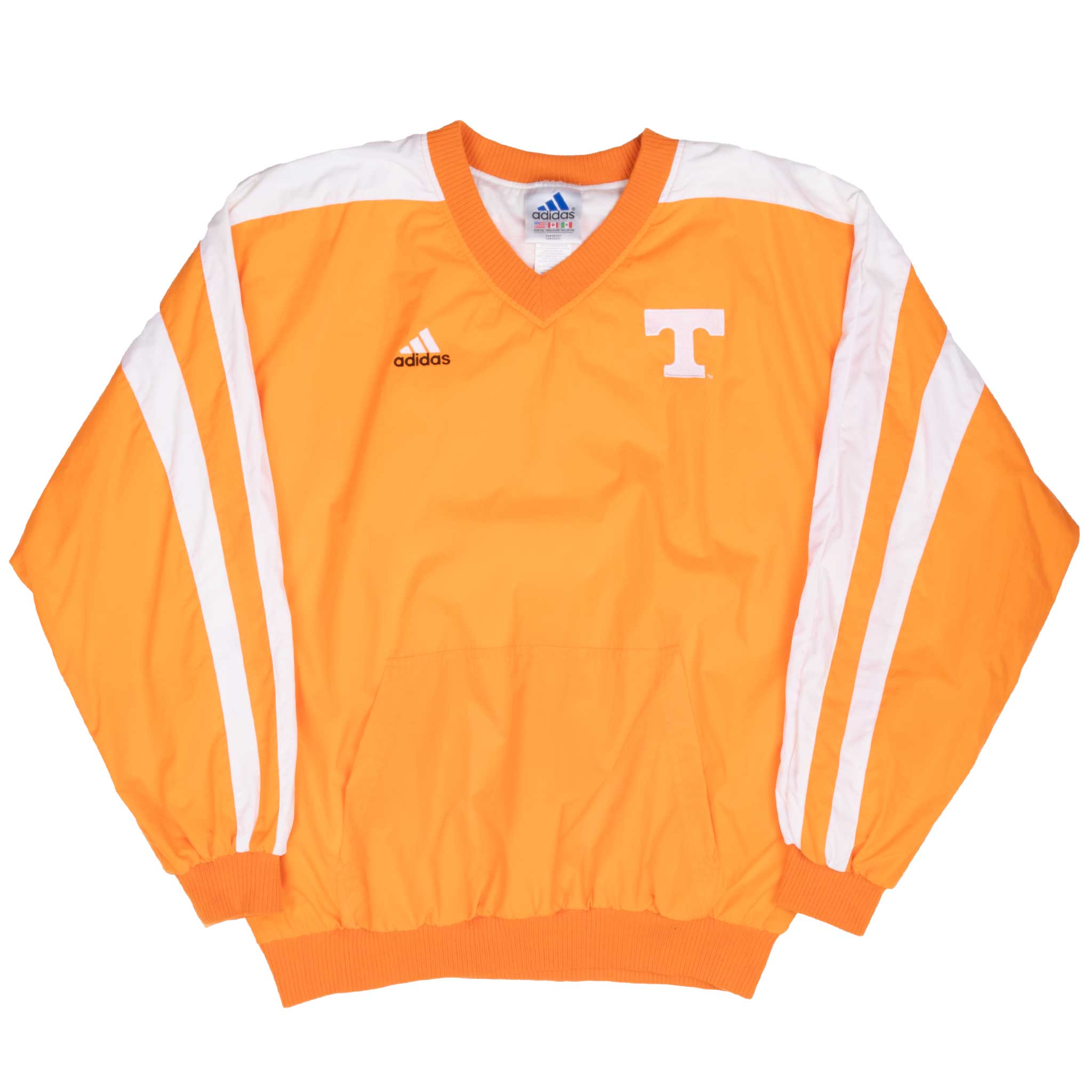 Vintage Ncaa Tennessee Volunteers Adidas Pullover Windbreaker Jacket 1990S Size XL