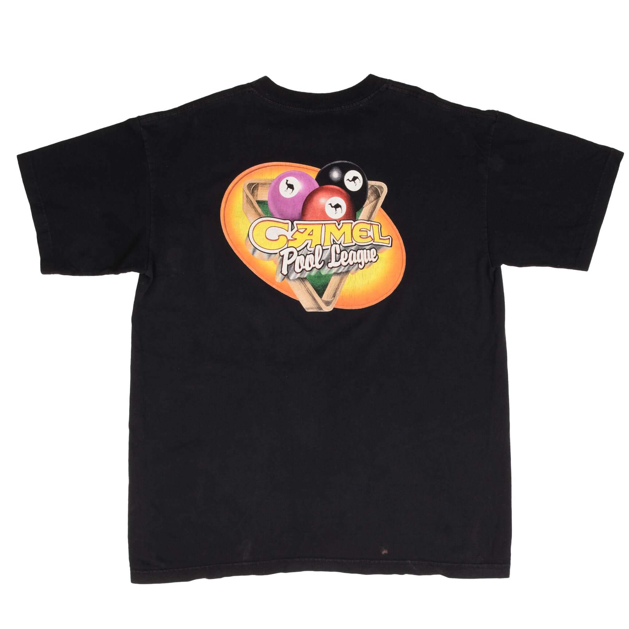 Vintage Camel Pool League 1990S Pocket Tee Shirt Size XL Made In USA
