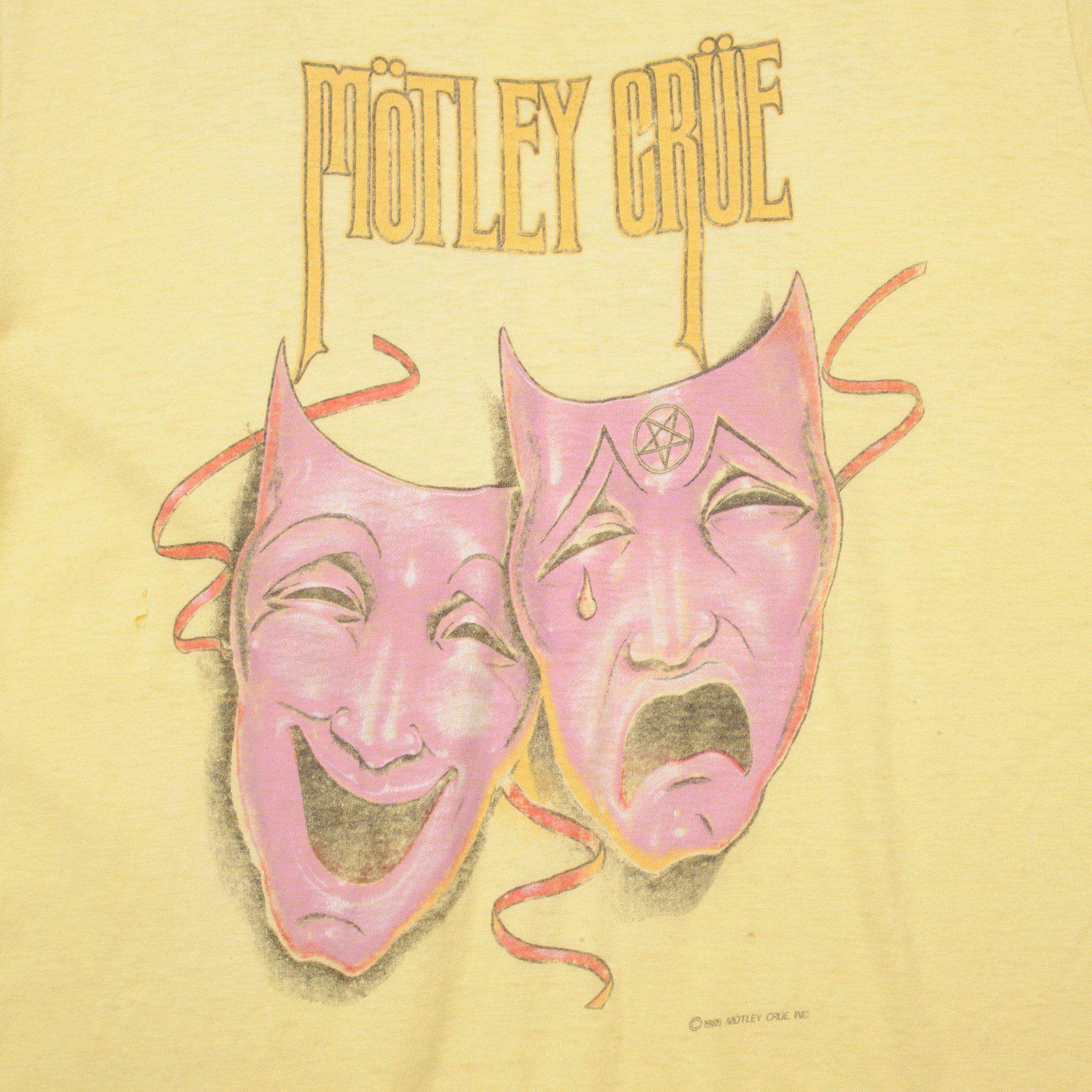VINTAGE MOTLEY CRUE TEE SHIRT 1985 SIZE MEDIUM MADE IN USA