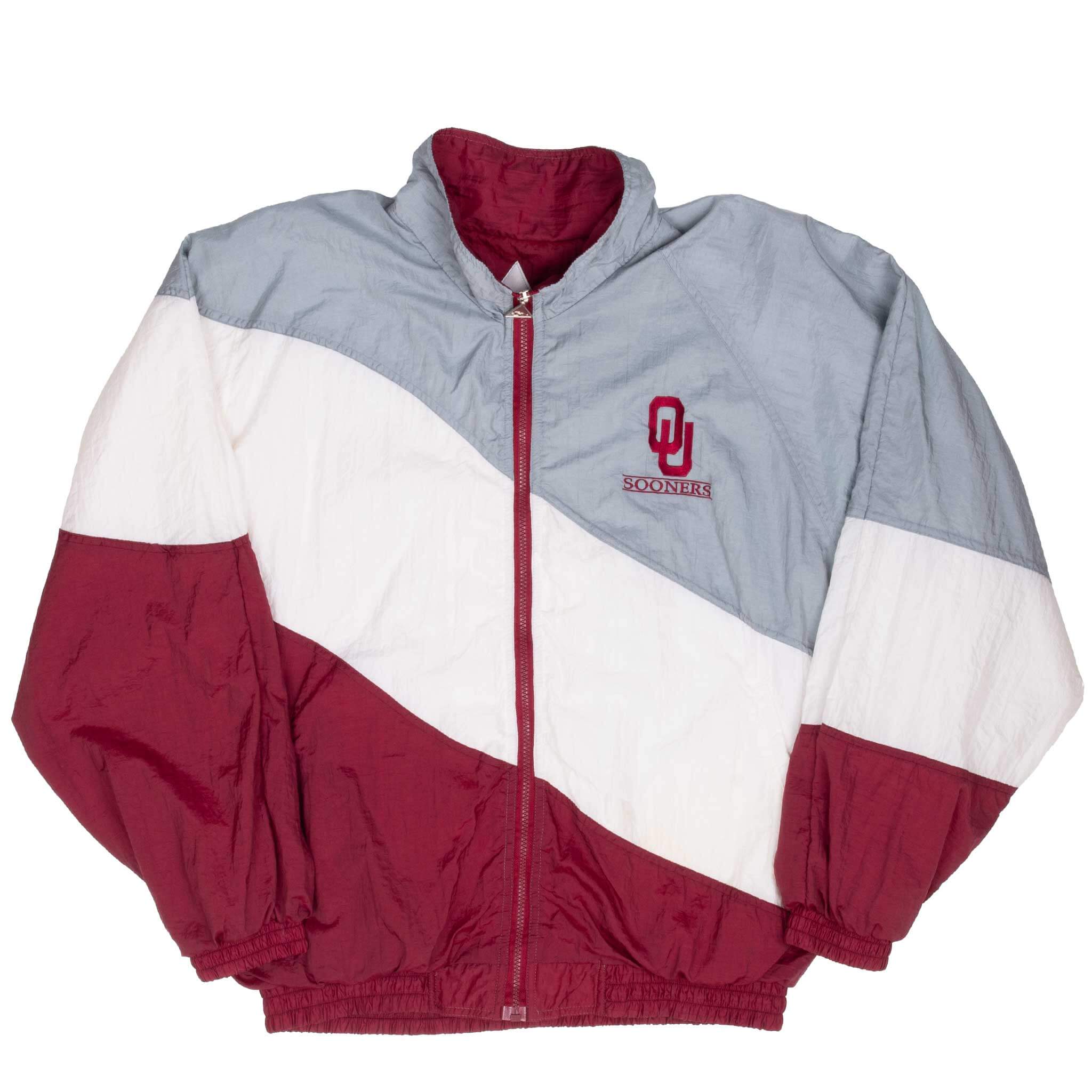 Vintage Ncaa Oklahoma Sooners Windbreaker Jacket 1990S Size Large