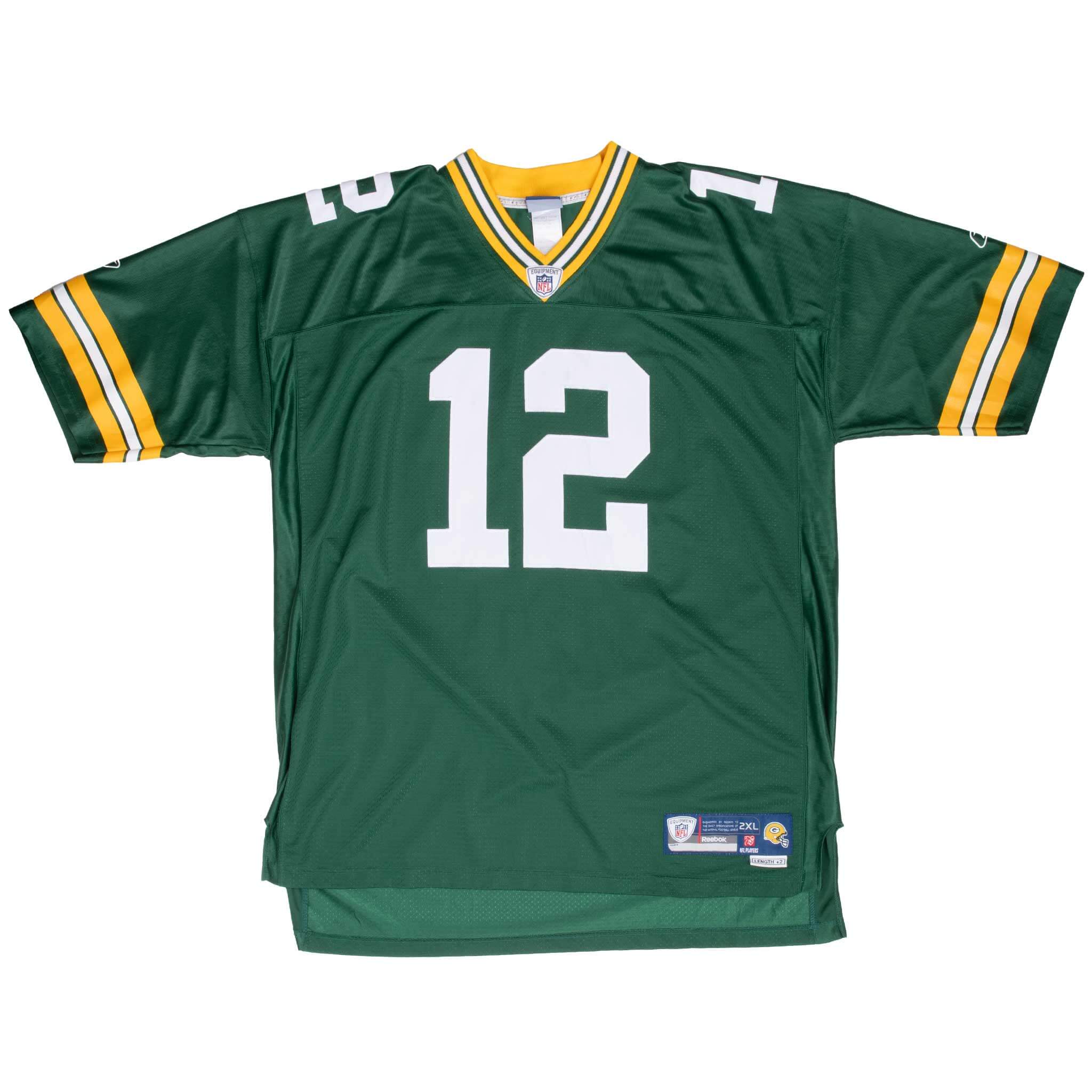 Vintage Nfl Green Bay Aaron Rodgers #12 Reebok Jersey 2000S Size 2XL
