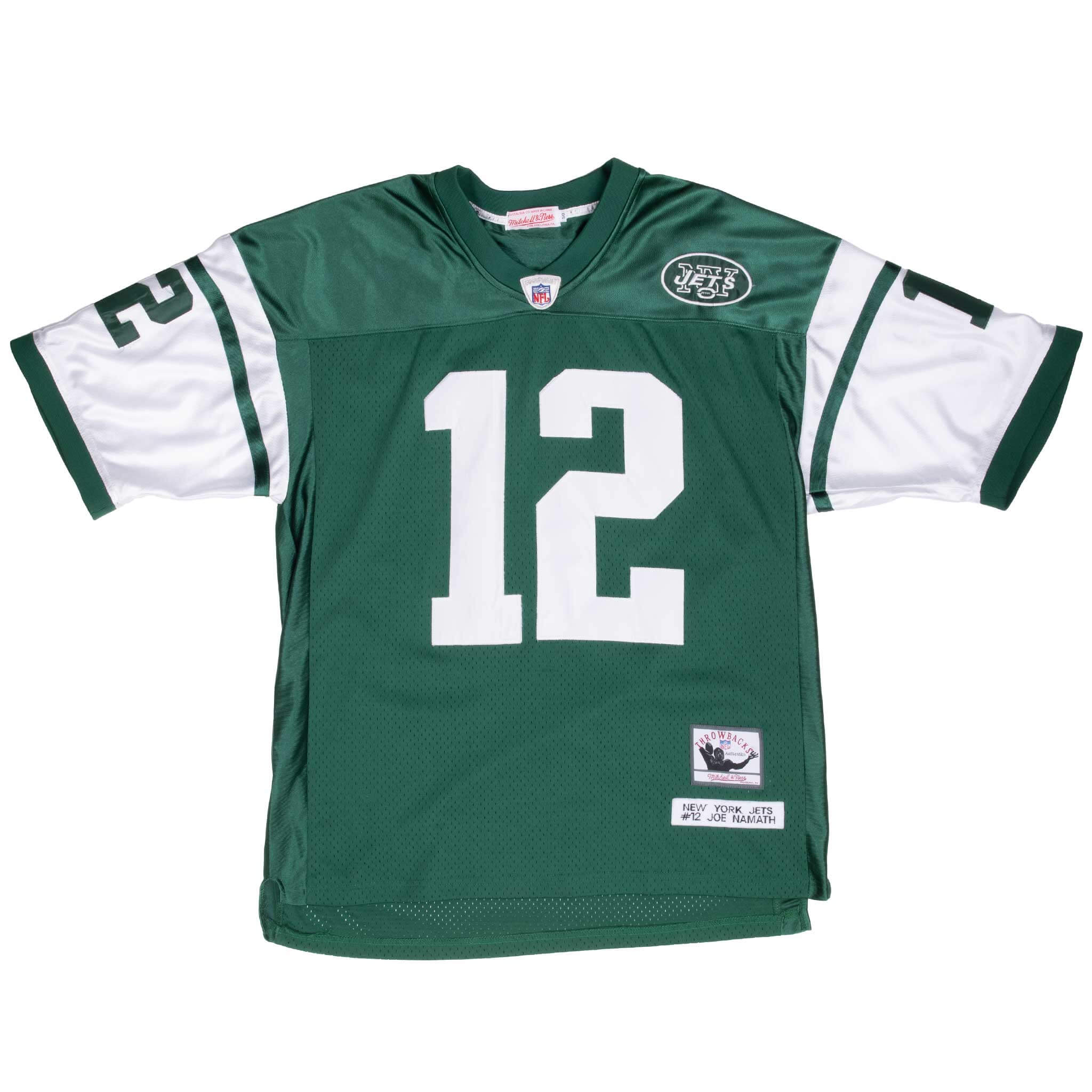 Vintage Nfl New York Jets Joe Namath #12 Mitchell&Ness Throwback Jersey Size 50