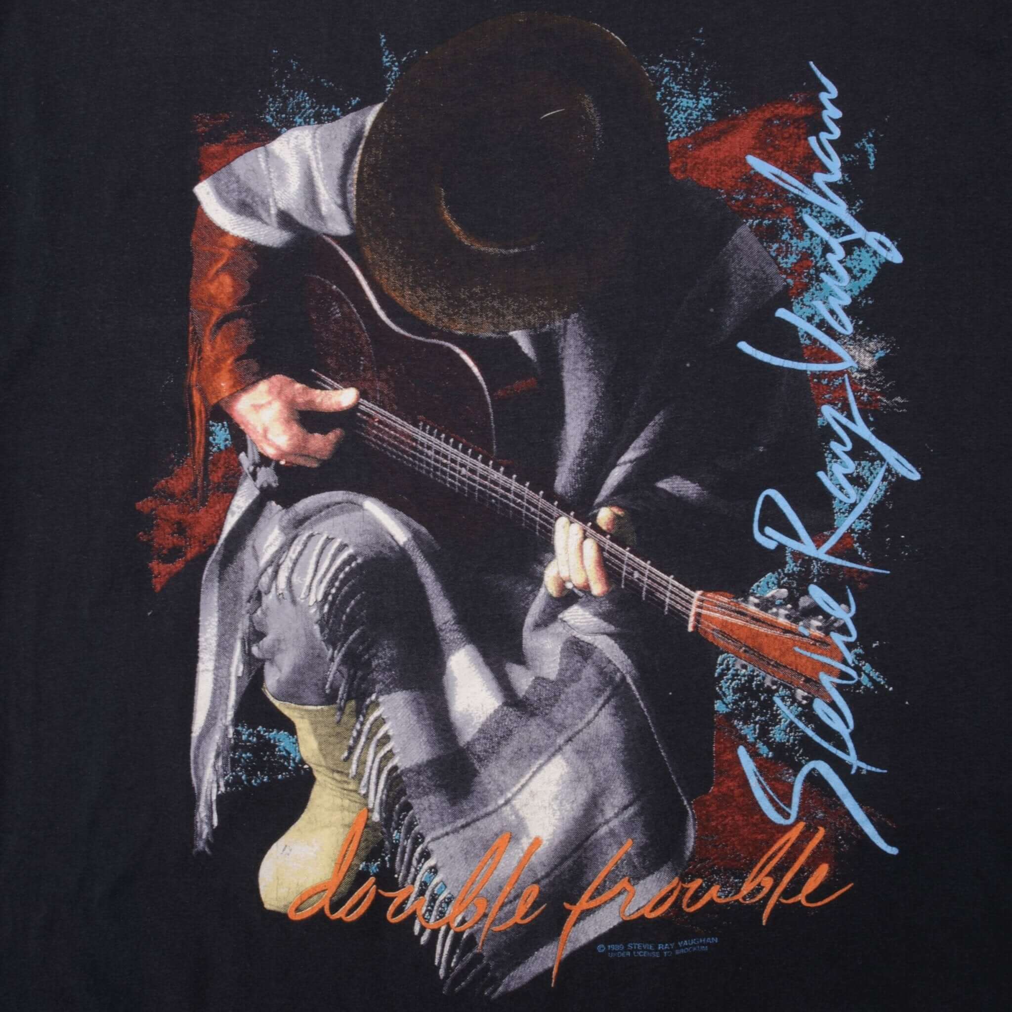 VINTAGE STEVIE RAY VAUGHAN TOUR 1989 TEE SHIRT SIZE MEDIUM MADE IN USA