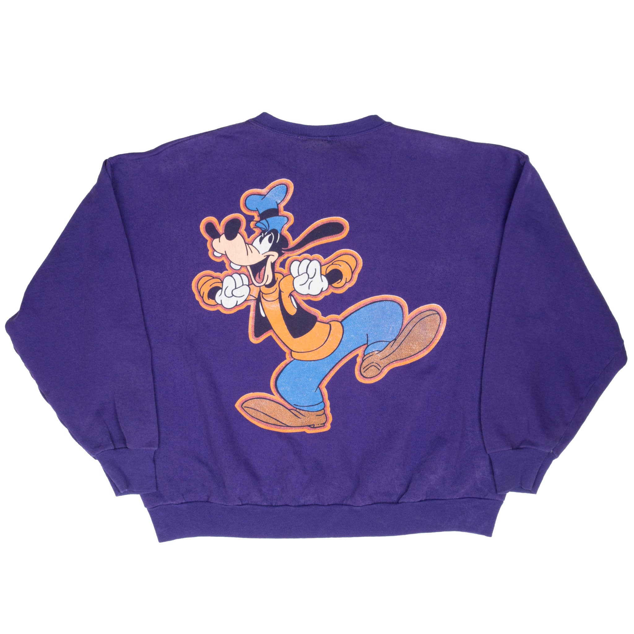 Vintage Disney Goofy Purple Sweatshirt 1990S Size Medium