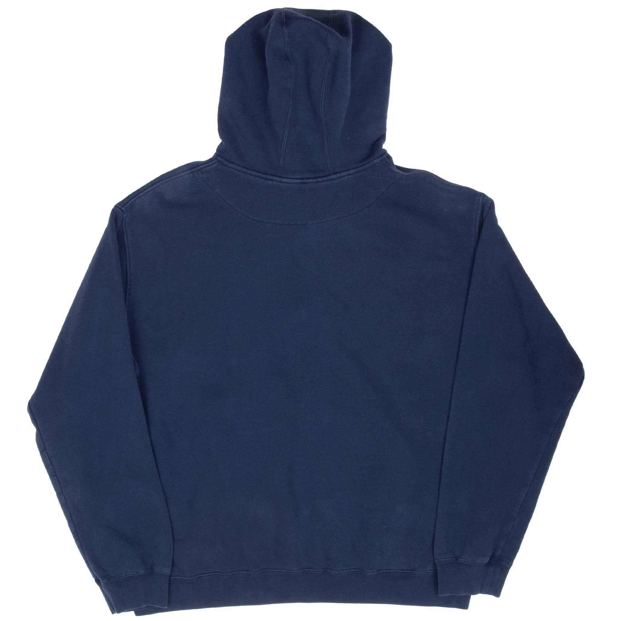 Vintage Nike Spellout Swoosh Navy Blue Hoodie Sweatshirt 2000S Size XL