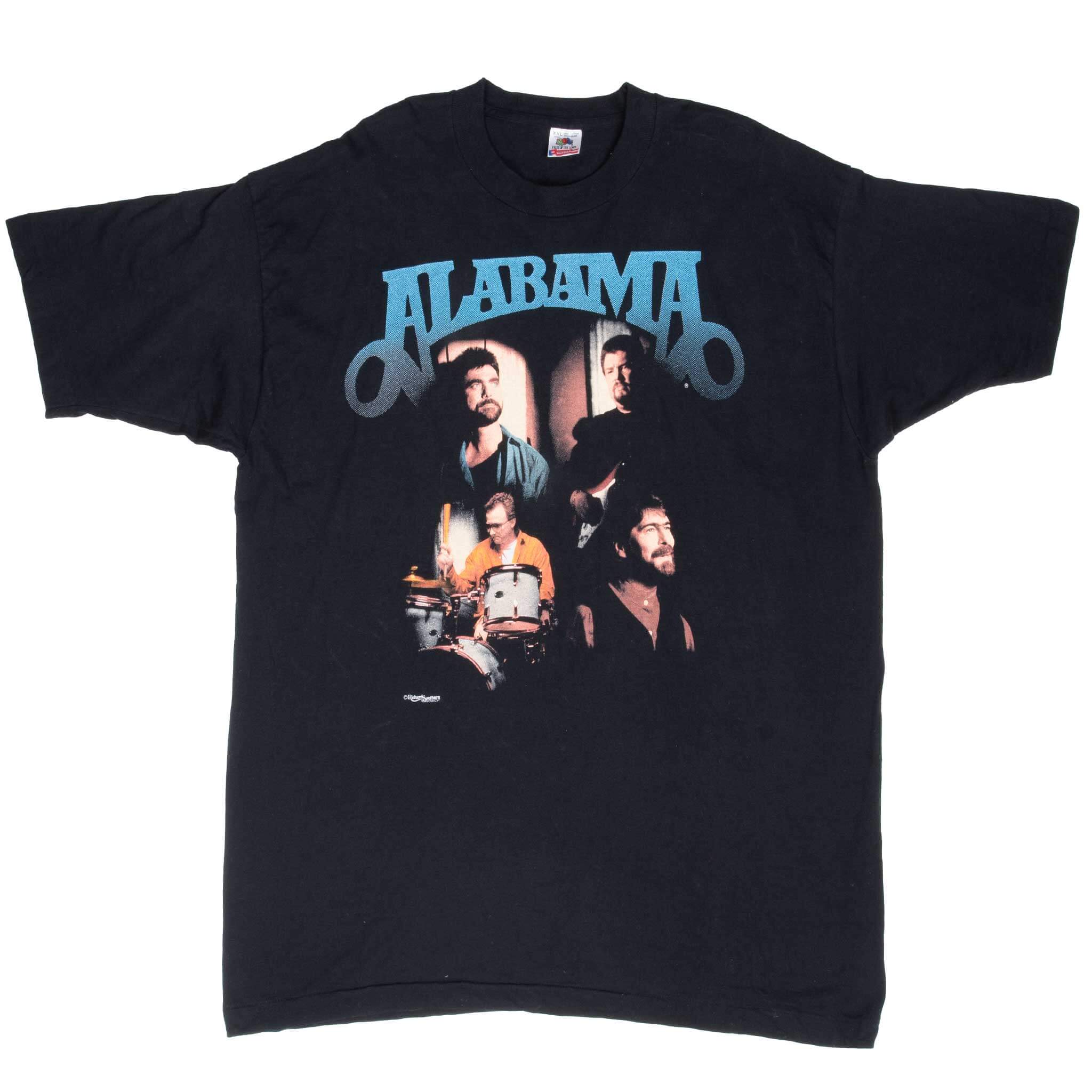 Vintage Alabama 1996 Tee Shirt Size XL Made In Usa With Single Stitch Sleeves