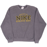 Vintage Nike Athletic Dept Spellout Grey Sweatshirt 1990S Size Large Made In Usa