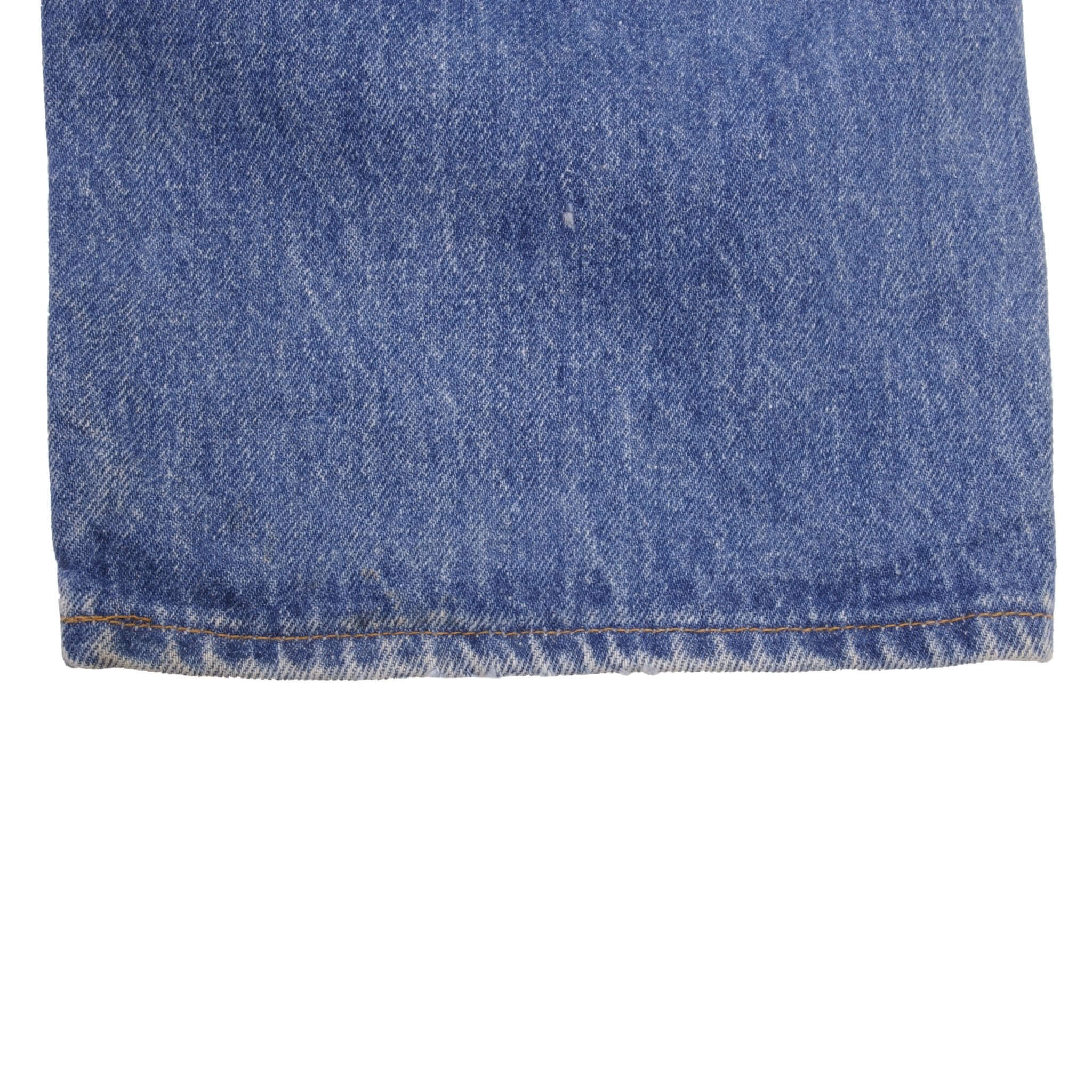 Beautiful Indigo Levis 501 Jeans 1980s Made in USA with Medium Wash Size on tag 34X33 Actual Size 32X31 Back Button #501