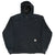 Vintage Carhartt Heavyweight Sherpa Lined Full Zip Black Hoodie Sweatshirt Size 3XL