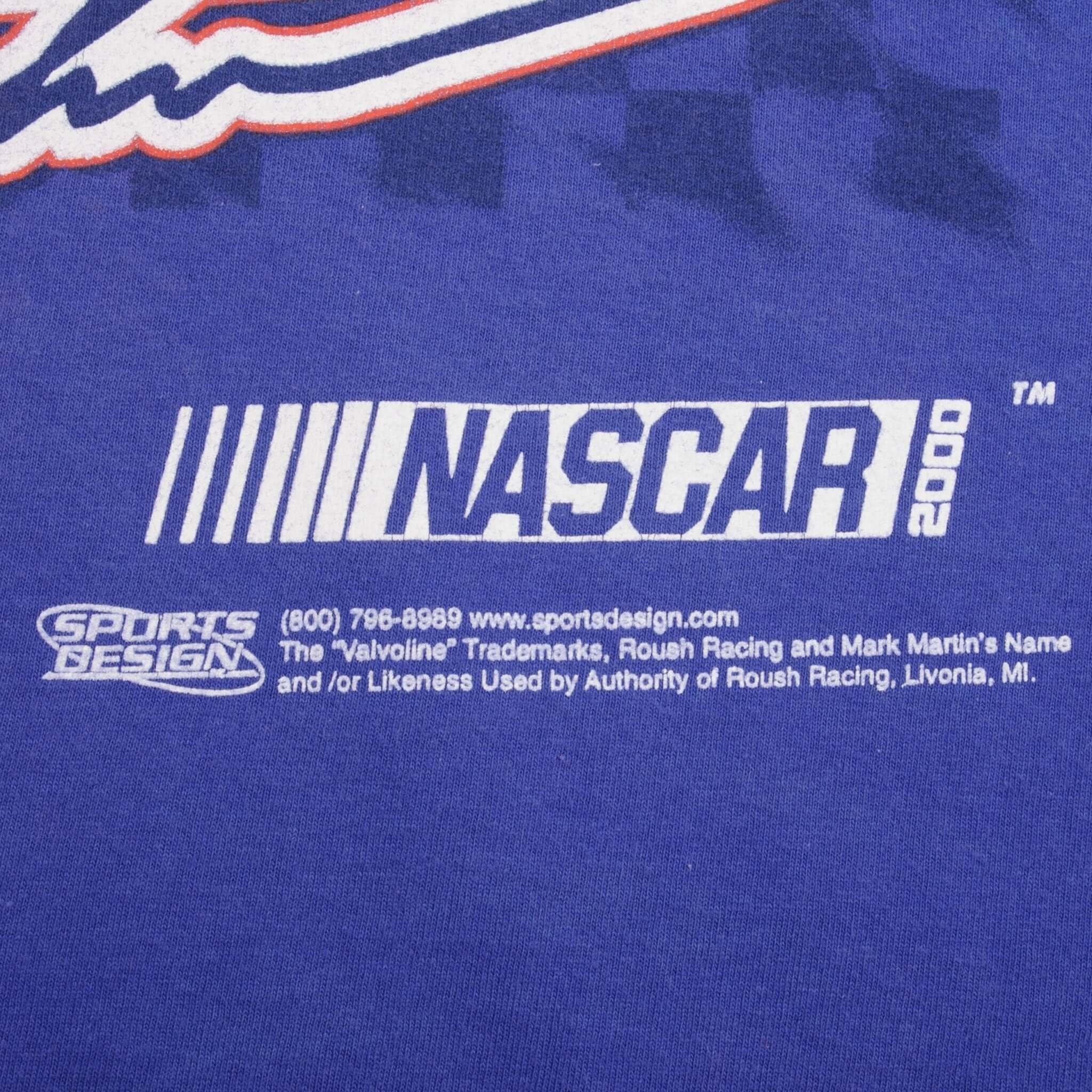 Vintage Nascar Mark Martin #6 2000 Tee Shirt Size 2XL