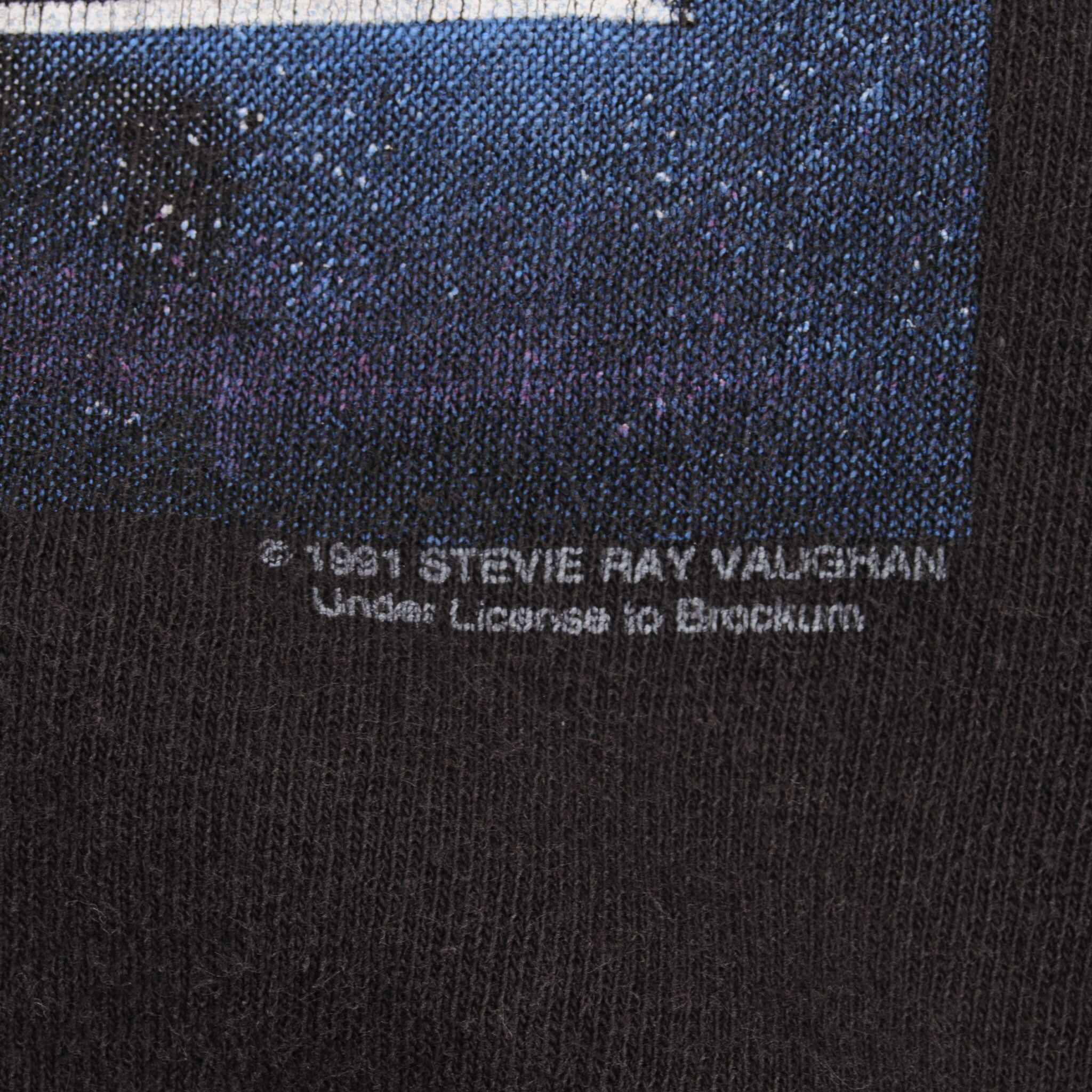 Vintage Stevie Ray Vaughan 1991 Tee Shirt Size XL With Single Stitch Sleeves