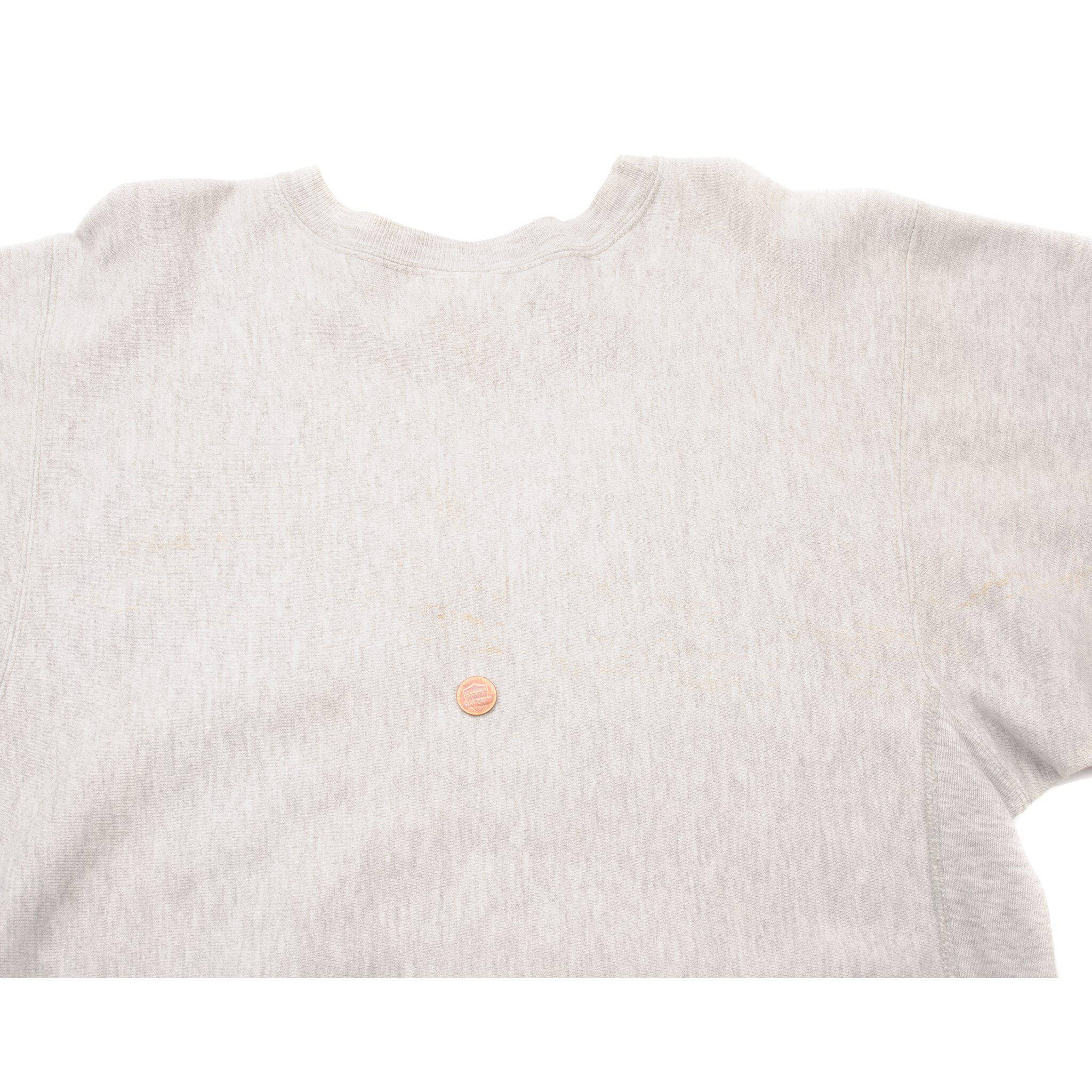 VINTAGE CHAMPION REVERSE WEAVE JOHN CARROLL UNI SWEATSHIRT 1990S LARGE MADE USA