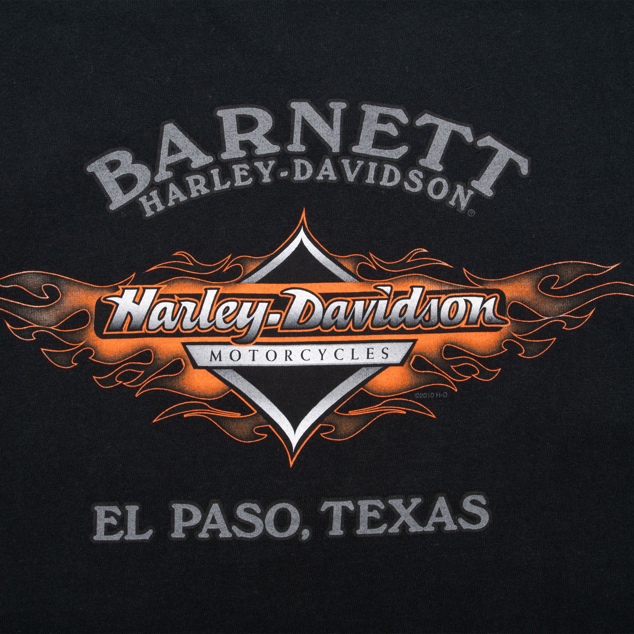 Vintage Harley Davidson El Paso Texas Tee Shirt 2010 Size Large