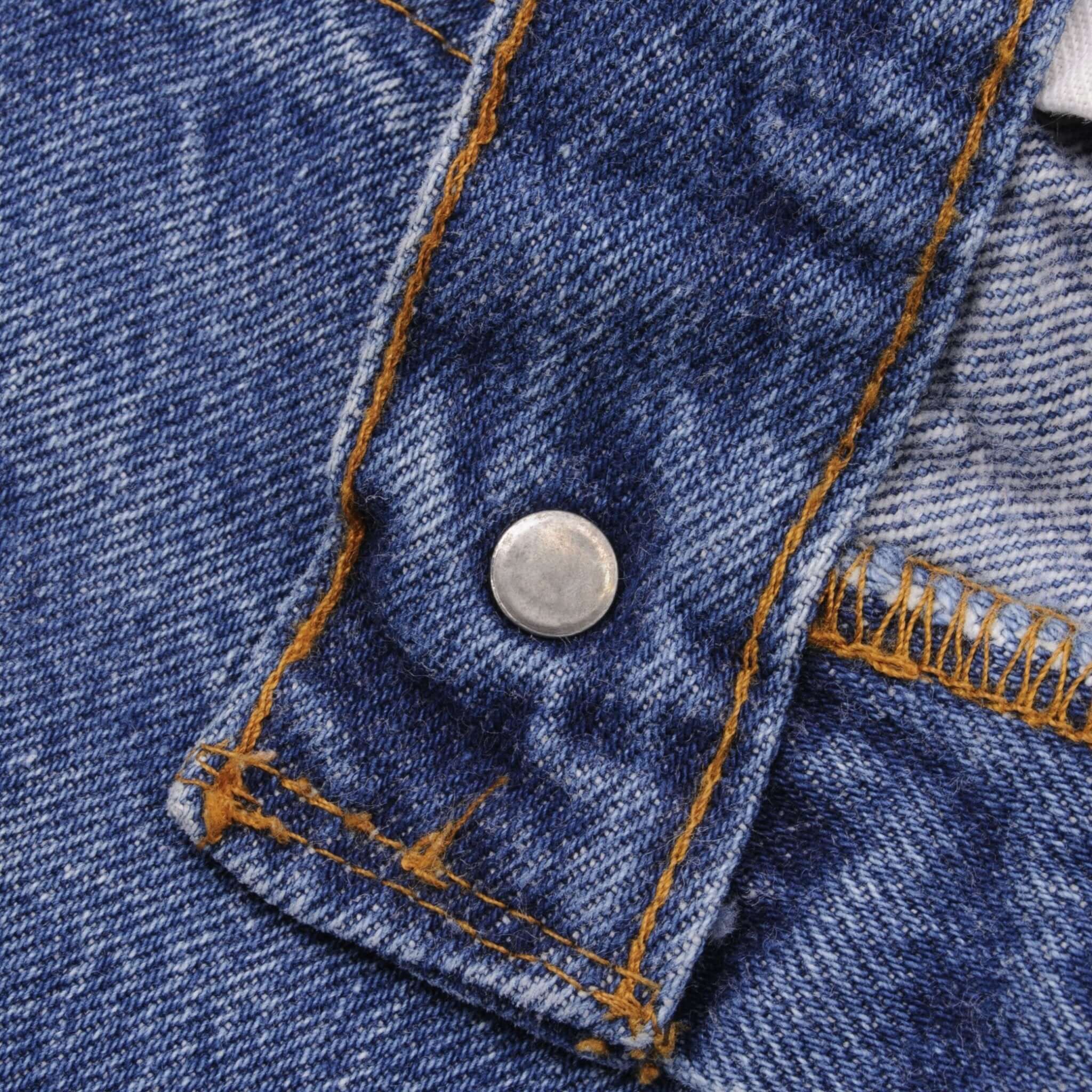 Beautiful Indigo Levis 501 Jeans 1980s Made in USA with Medium Dark Wash Size on tag 33X36 Actual Size 31X31 Not original hem