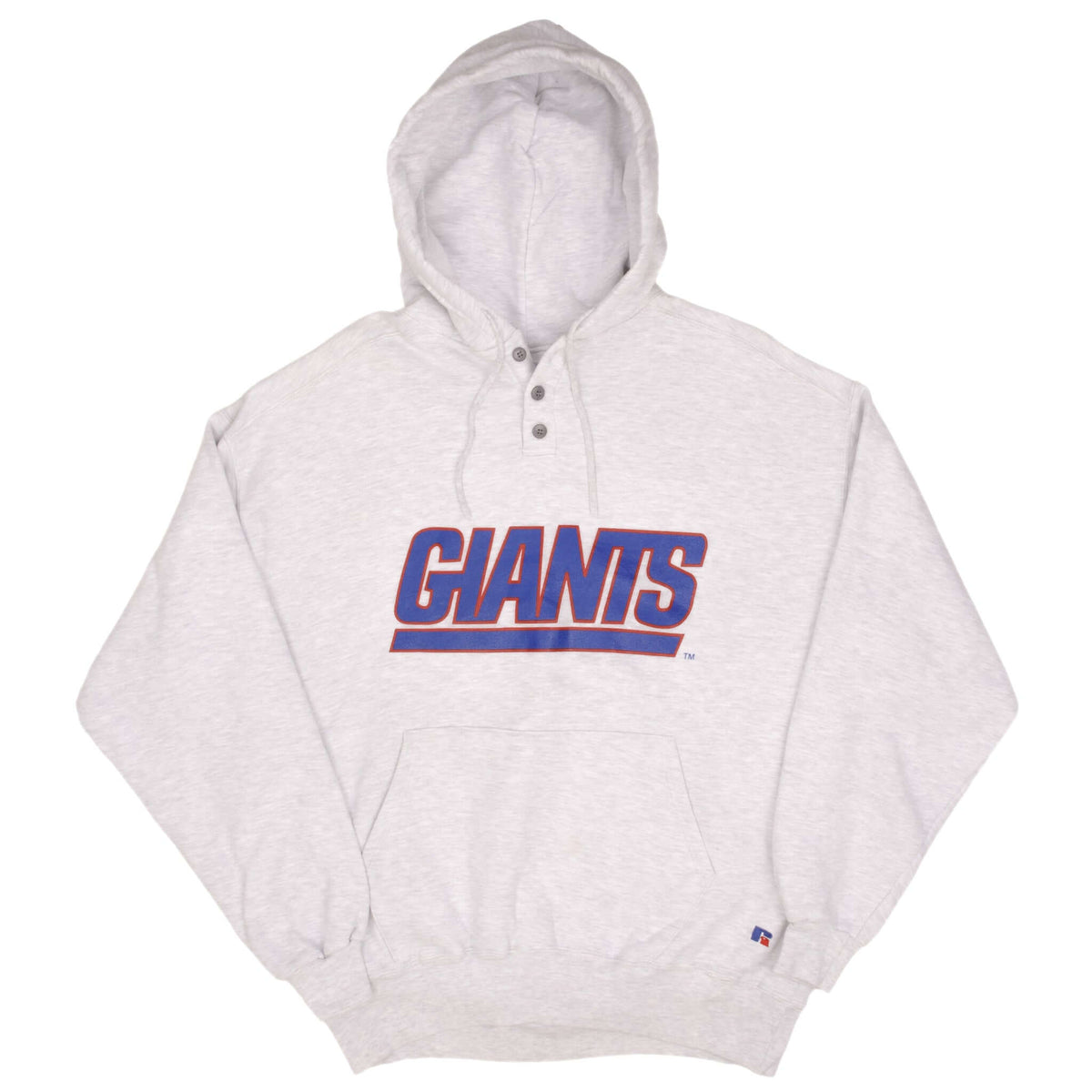 Vintage Nfl New York Giants Russell Heavyweight Hoodie Sweatshirt Size 2XL 1990S Made In USA