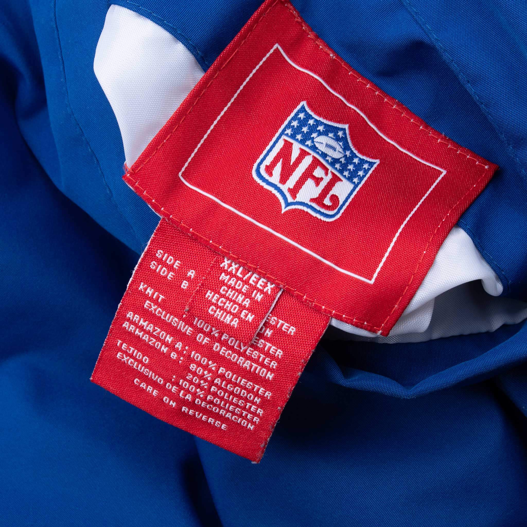 Vintage Nfl New York Giants Reversible Windbreaker Jacket 2000S Size 2XL