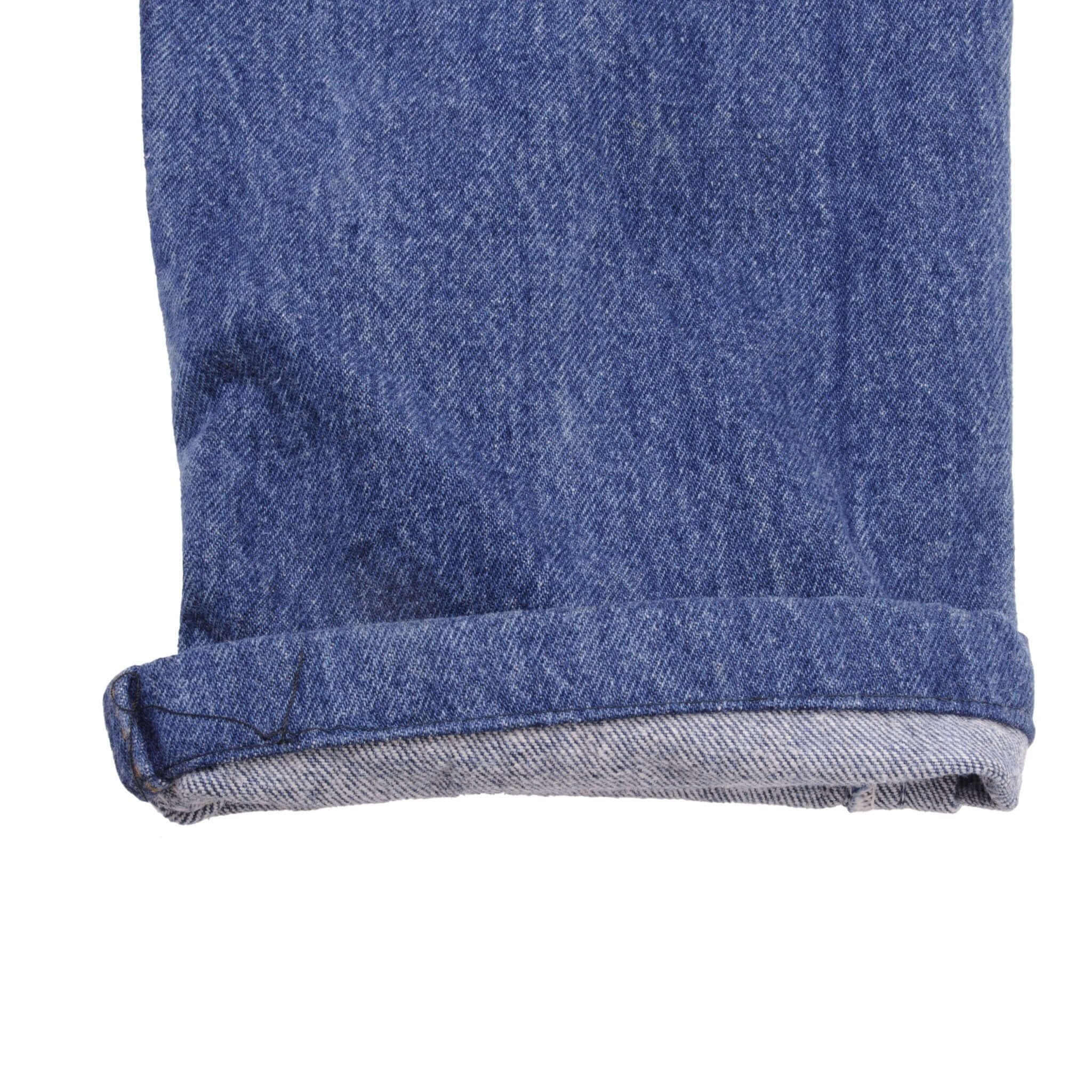 Beautiful Indigo Levis 501 Jeans 1980s Made in USA with Medium Dark Wash Size on tag 33X36 Actual Size 31X31 Not original hem