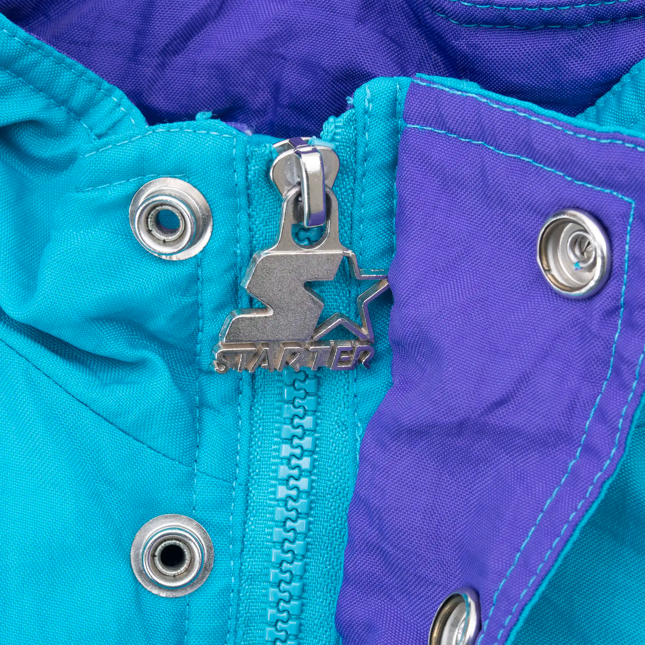 VINTAGE NBA CHARLOTTE HORNETS 1990S HEAVY PULLOVER STARTER JACKET MEDIUM YOUTH