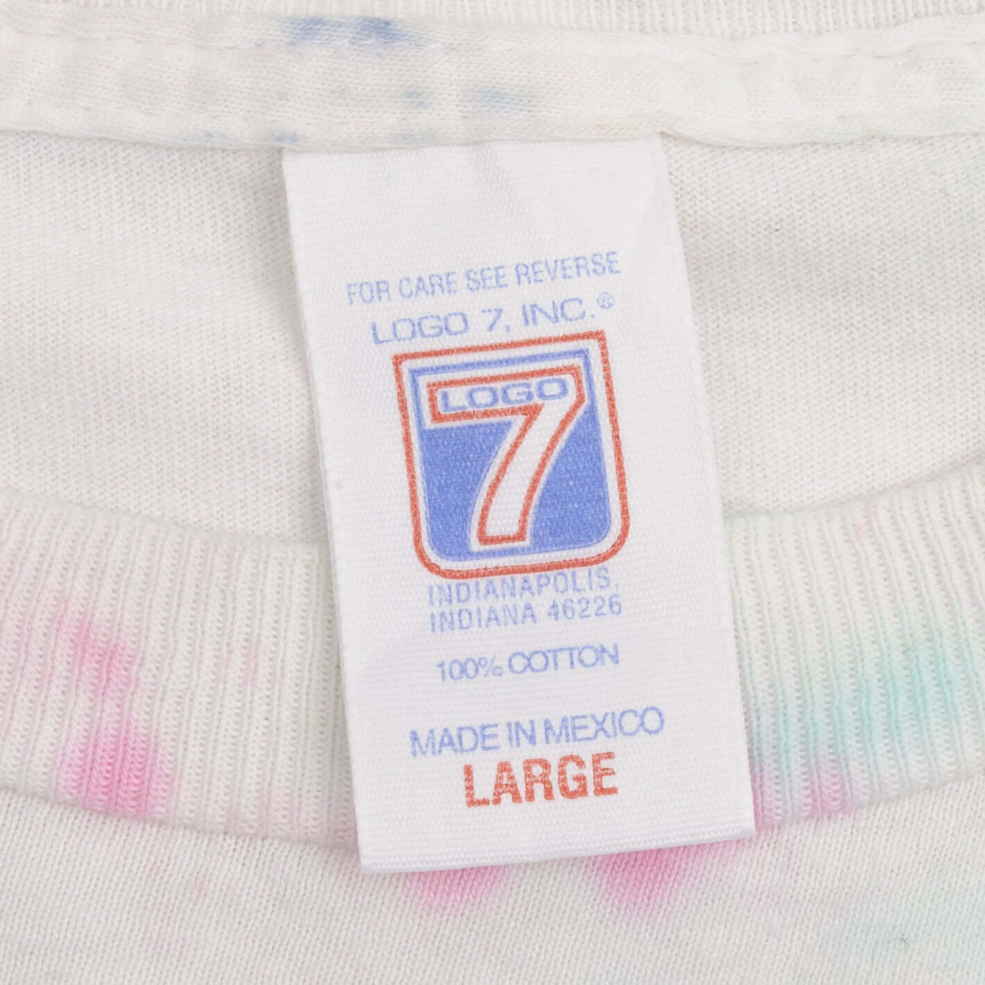 Vintage Tie Dye NFL Minnesota Vikings Purple Reign Tee Shirt 1990s Size Large Made In USA