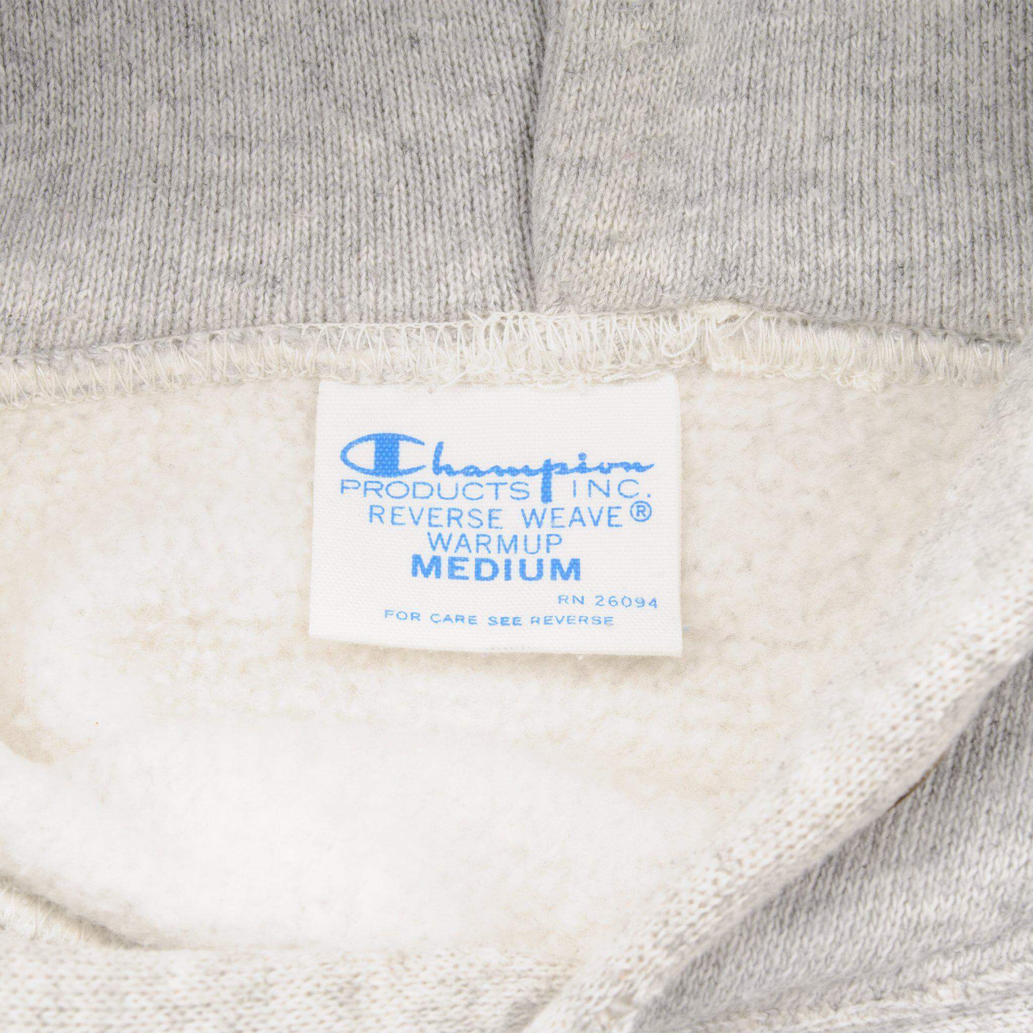 VINTAGE CHAMPION REVERSE WEAVE HOODIE SWEATSHIRT 1969 - 1980S MEDIUM MADE USA