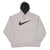 Vintage Grey Nike Big Swoosh Hoodie Sweatshirt 2000S Size XL