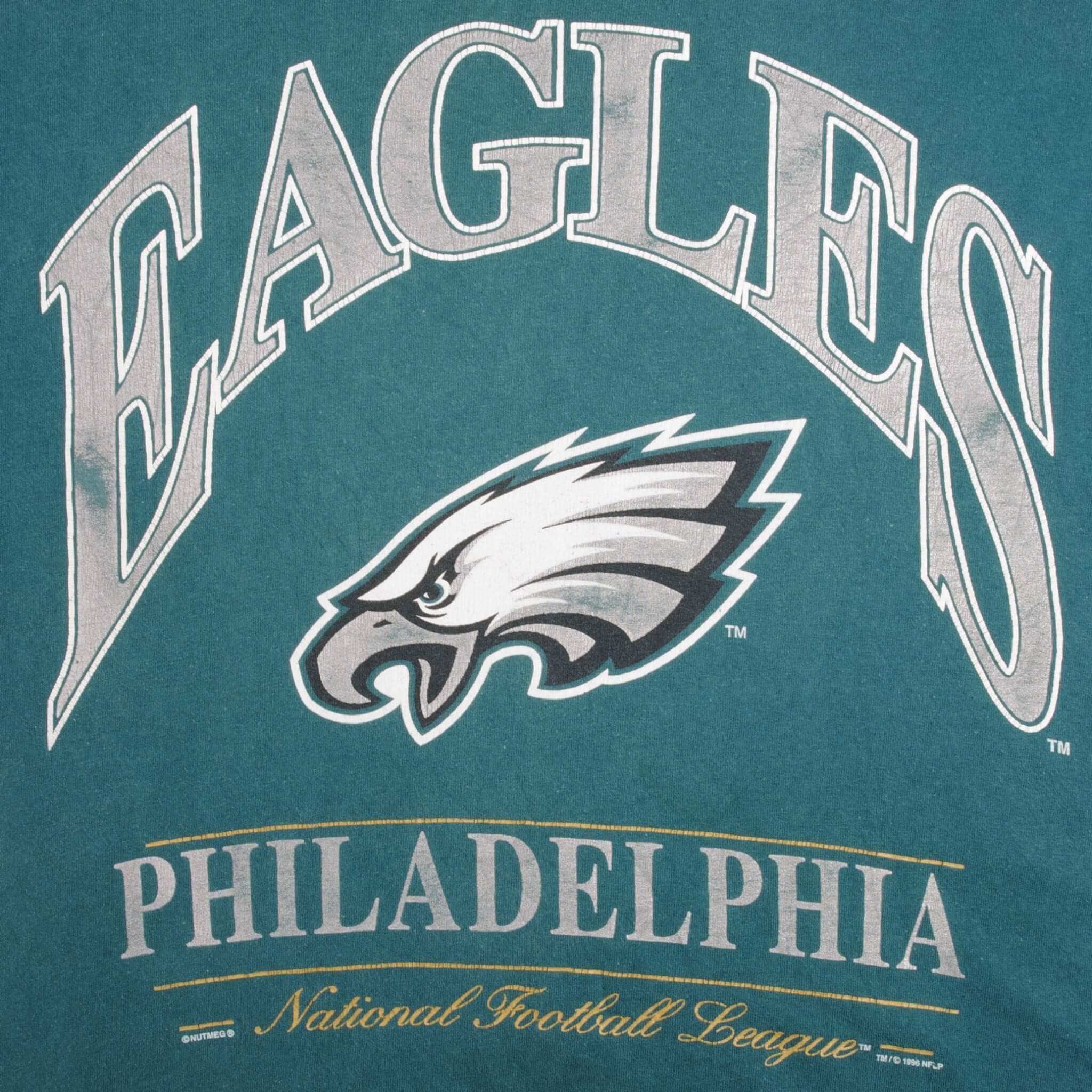 Vintage NFL Philadelphia Eagles 1996 Tee Shirt Size Medium Made In USA