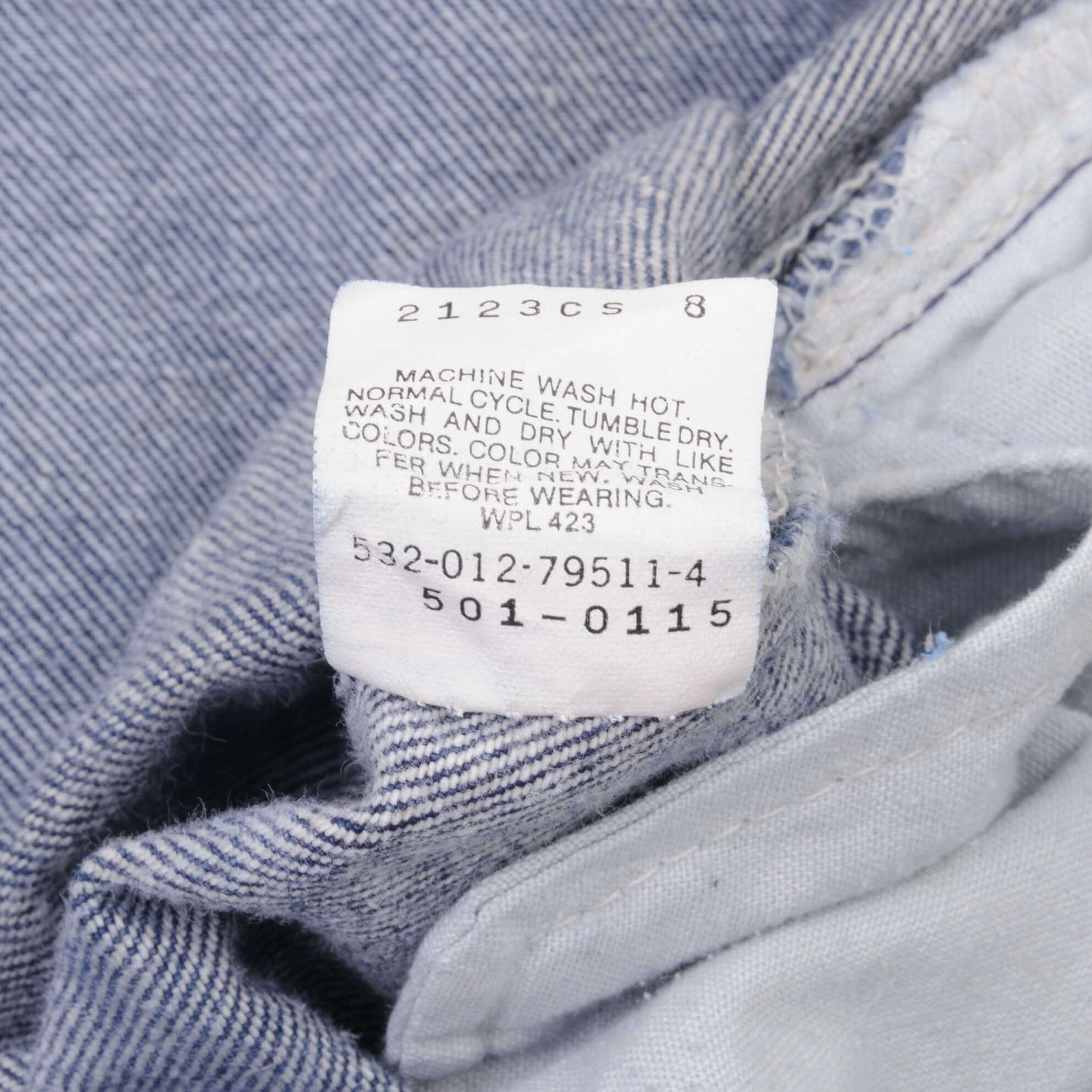 Beautiful Indigo Levis 501 Jeans 1980s Made in USA with Medium Wash Size on tag 38X30 Actual Size 38X30 Back Button #532