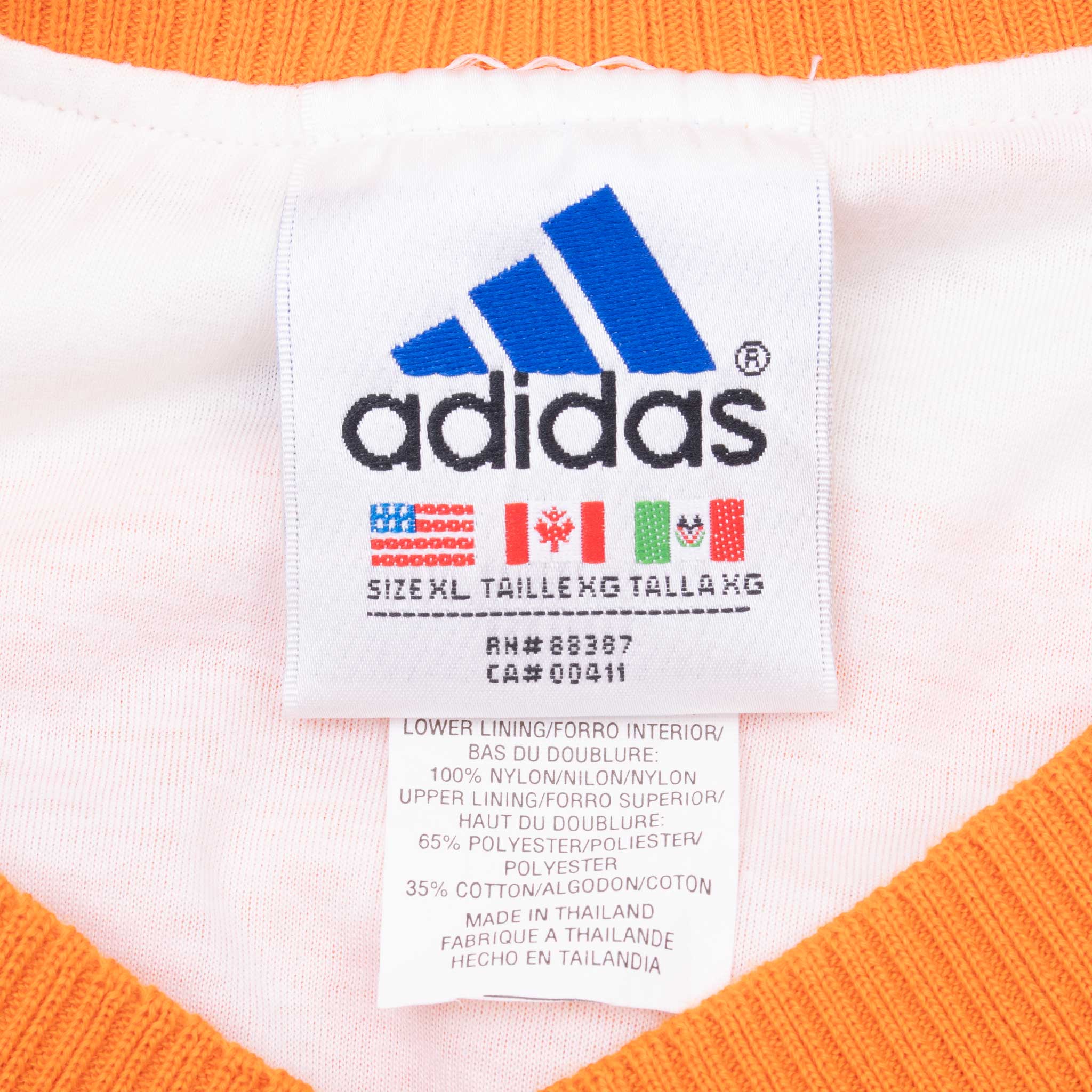 Vintage Ncaa Tennessee Volunteers Adidas Pullover Windbreaker Jacket 1990S Size XL