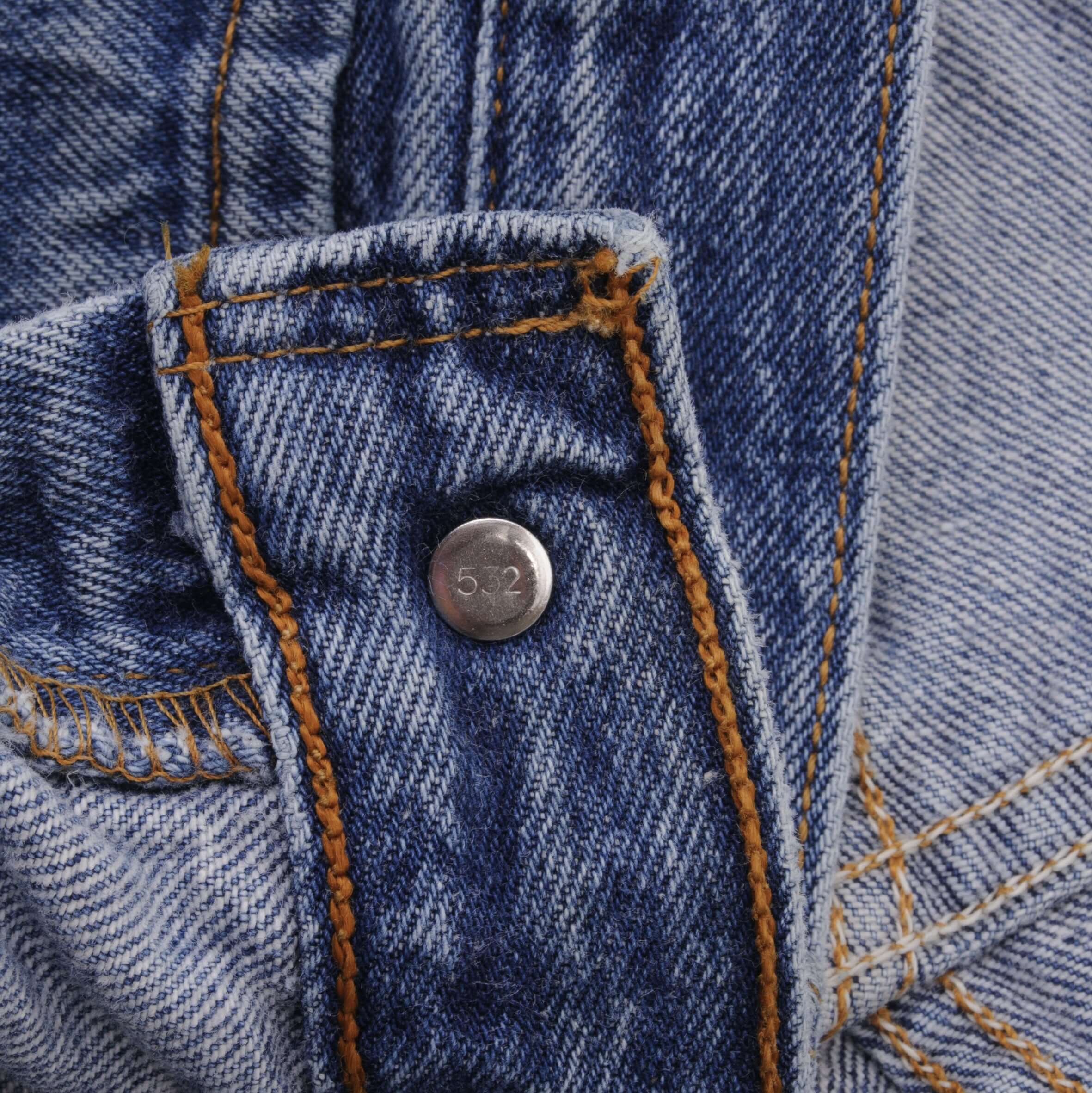 Beautiful Indigo Levis 501 Jeans 1990s Made in USA with Medium Wash Size on tag 32X34 Actual Size 32X34 Back Button #532